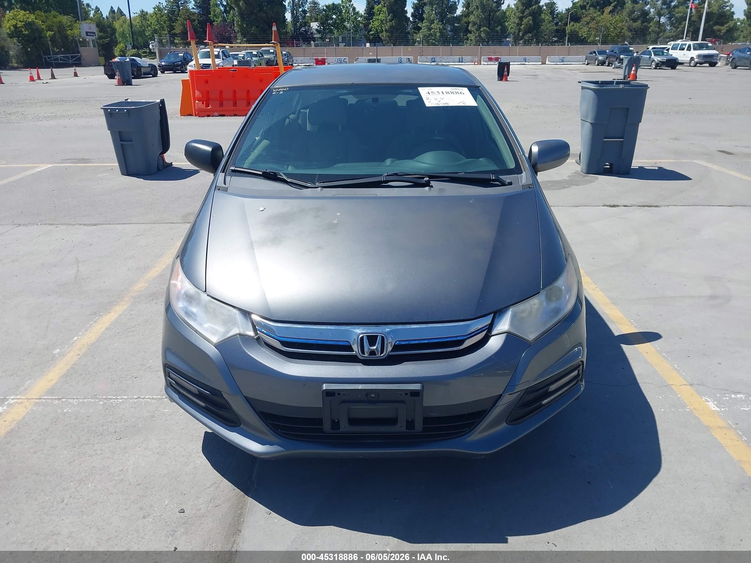 2014 Honda Insight Lx Gray vin: JHMZE2H52ES000418