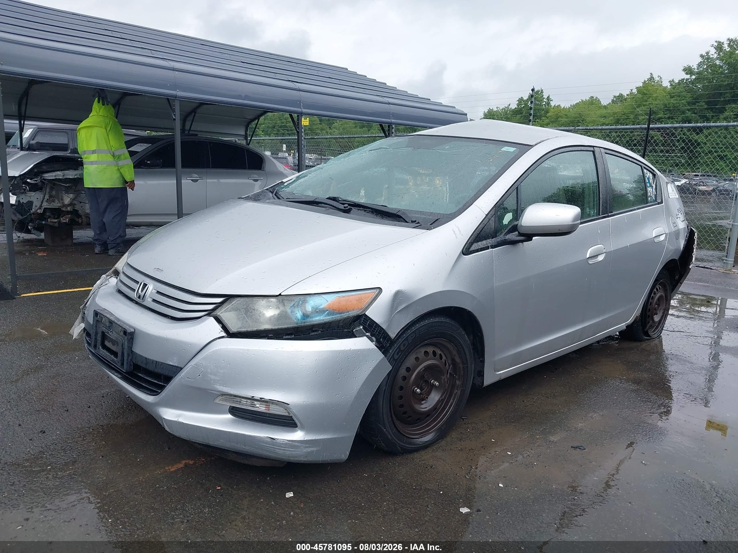 2010 Honda Insight Lx Silver vin: JHMZE2H53AS005833