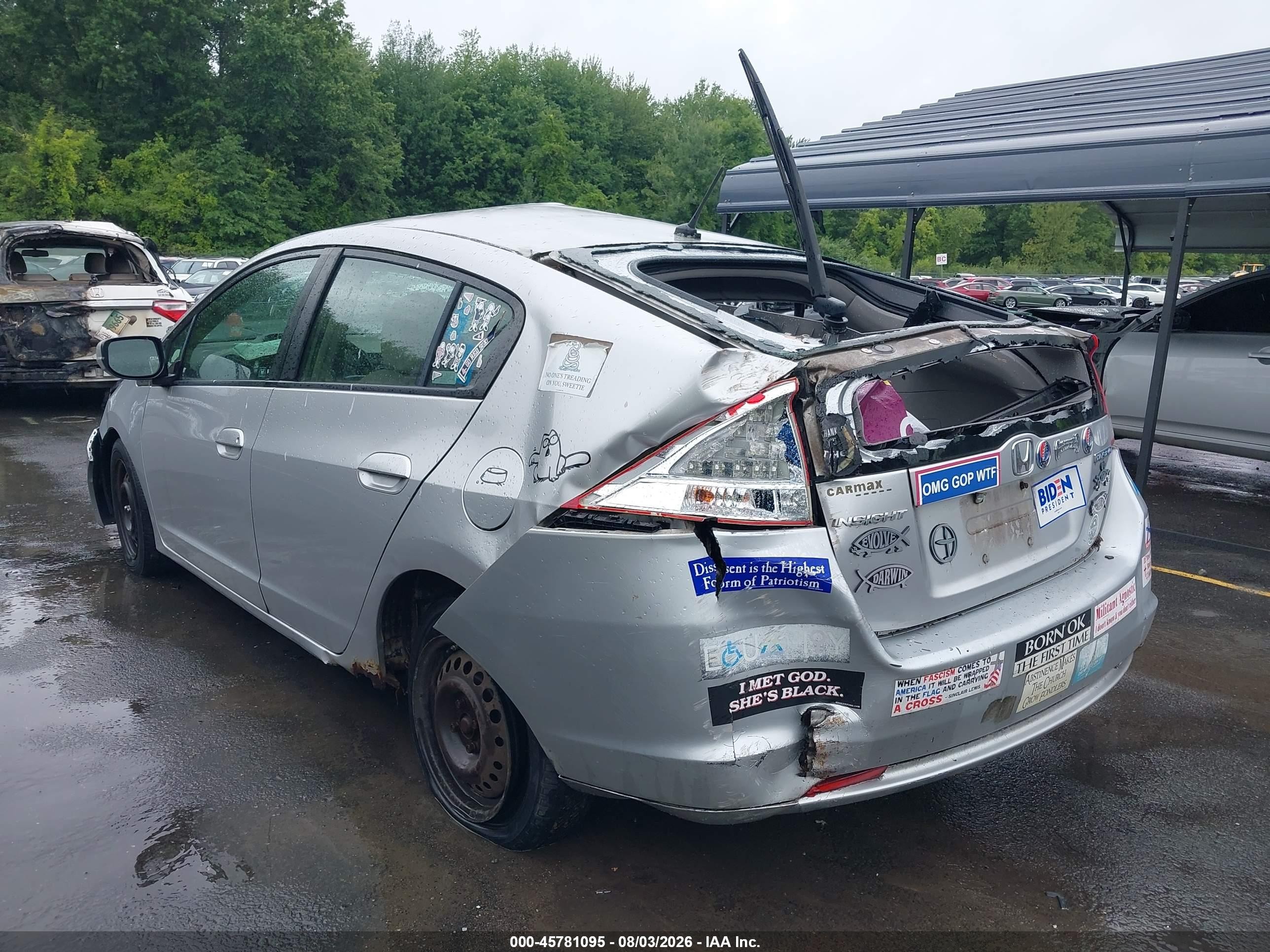 2010 Honda Insight Lx Silver vin: JHMZE2H53AS005833