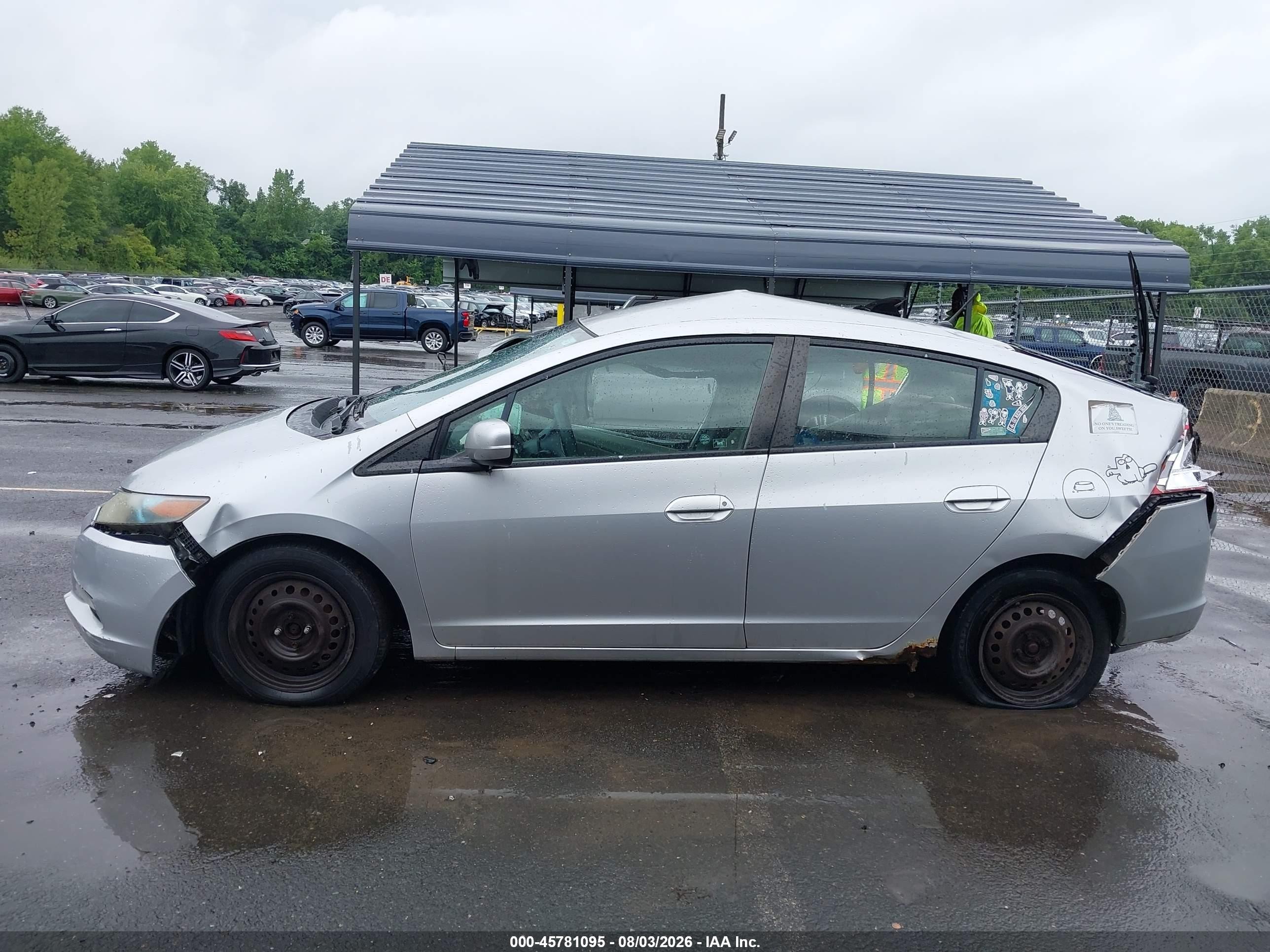 2010 Honda Insight Lx Silver vin: JHMZE2H53AS005833