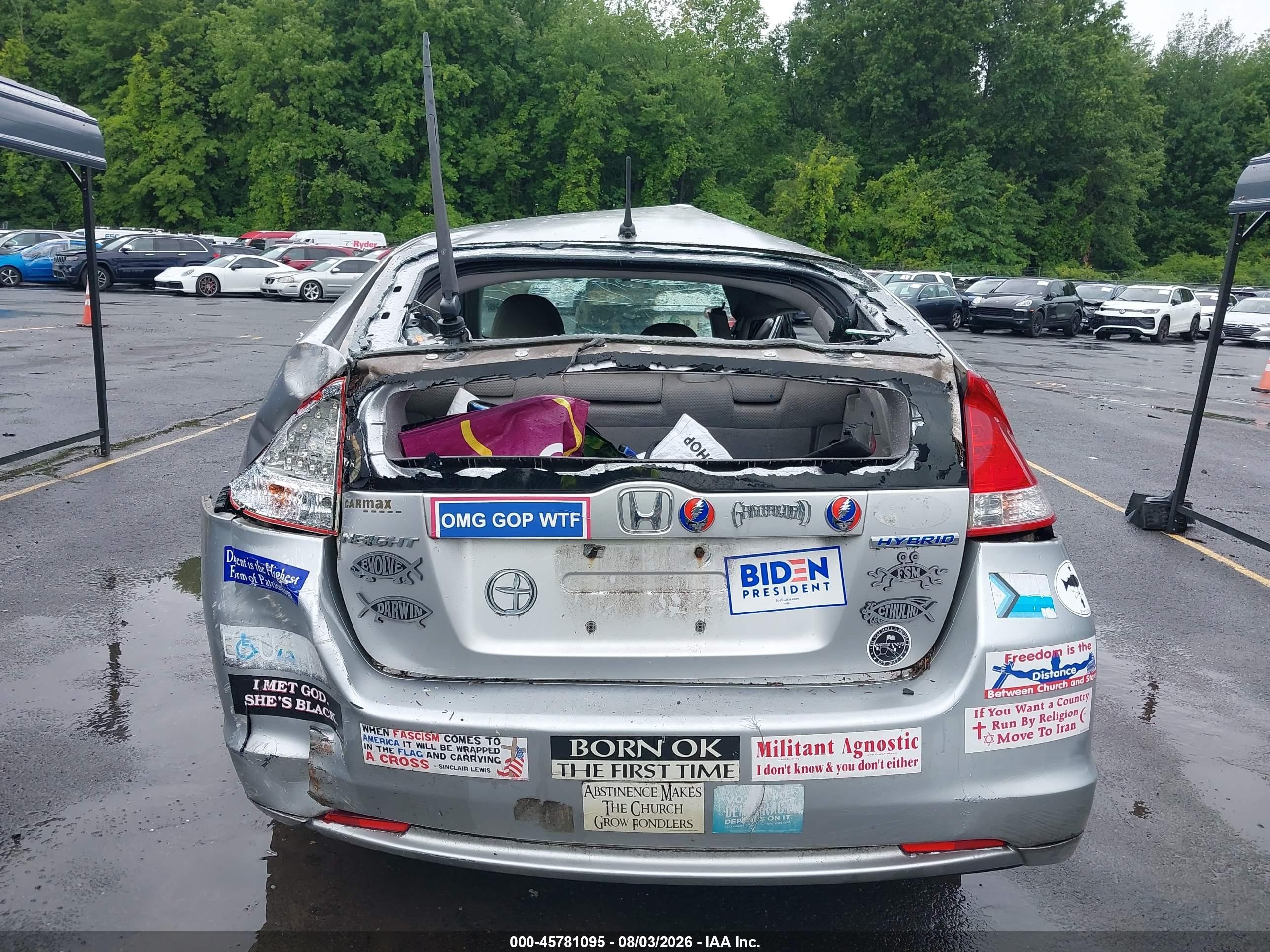 2010 Honda Insight Lx Silver vin: JHMZE2H53AS005833