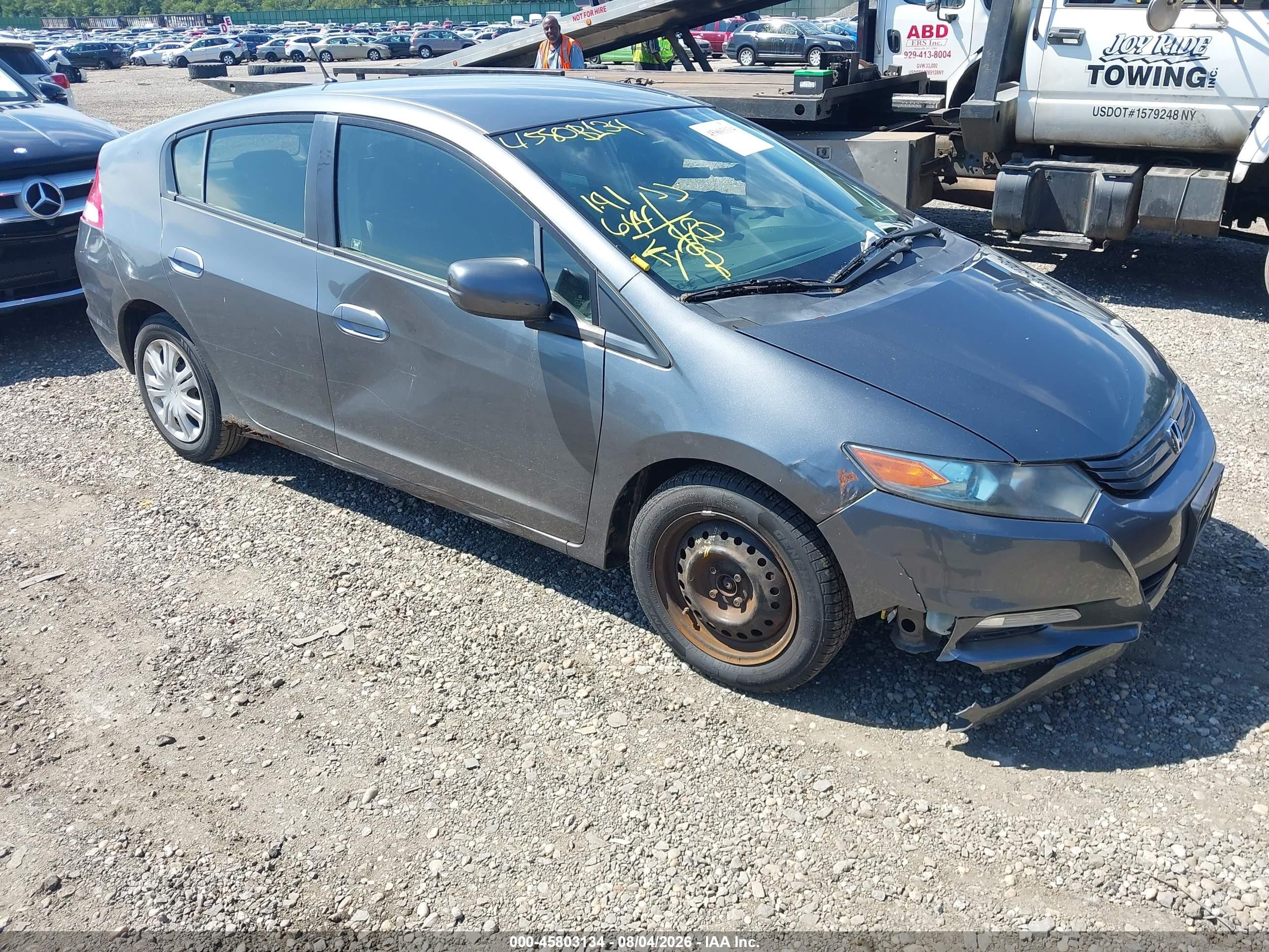 2011 Honda Insight Lx Gray vin: JHMZE2H53BS009267