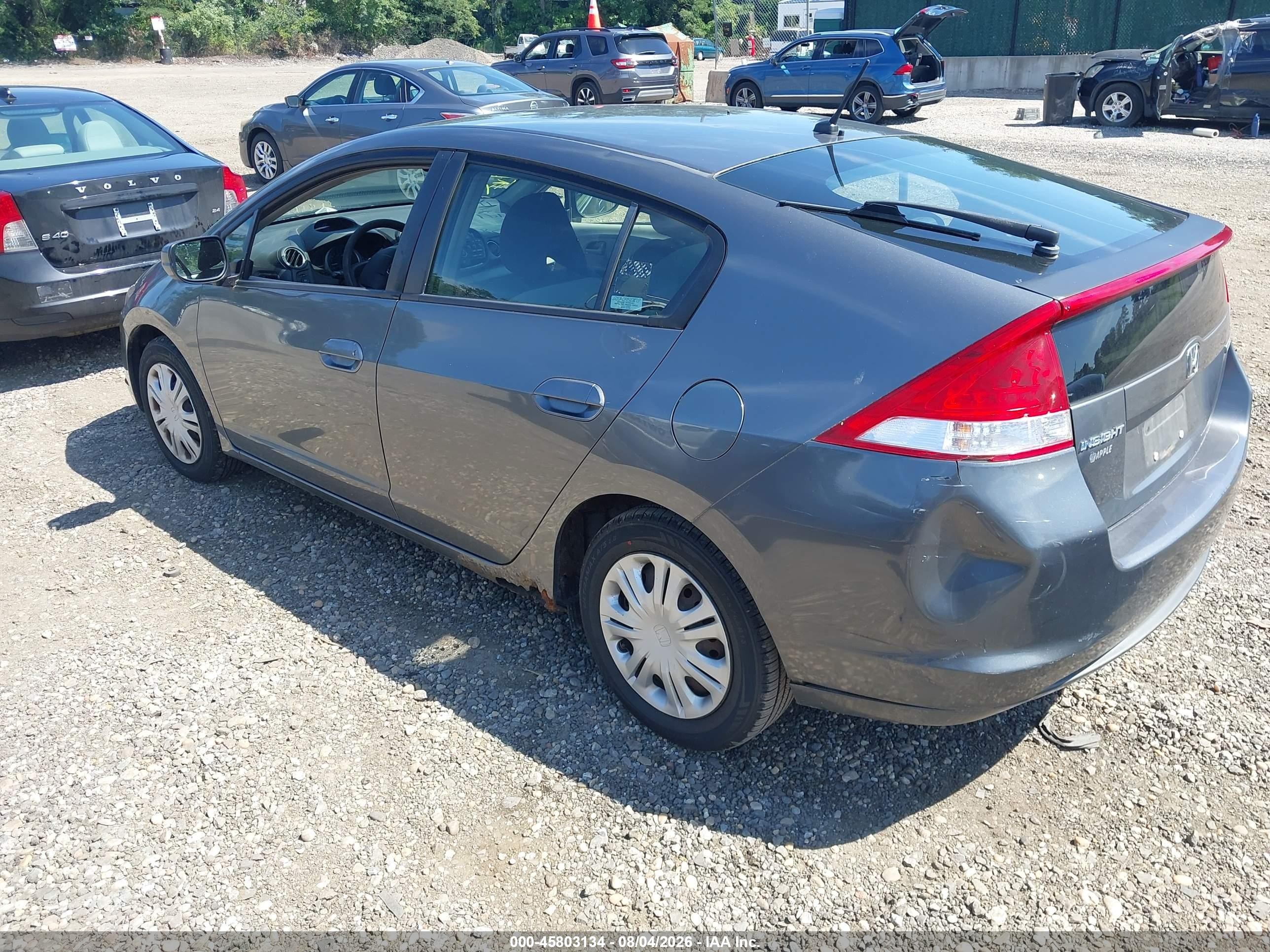 2011 Honda Insight Lx Gray vin: JHMZE2H53BS009267
