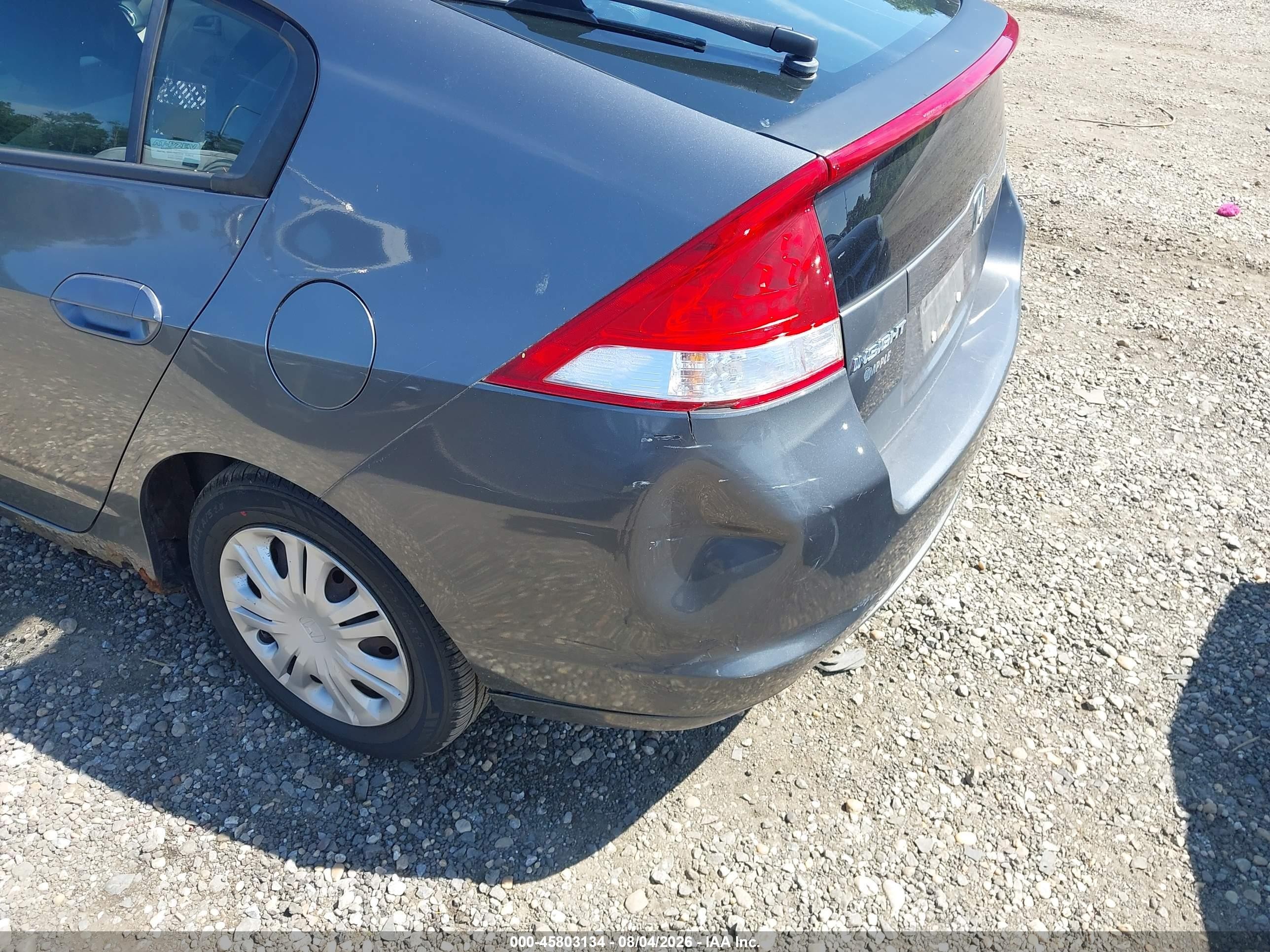 2011 Honda Insight Lx Gray vin: JHMZE2H53BS009267