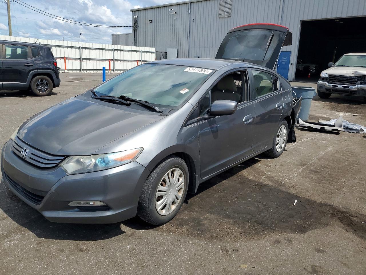 2011 Honda Insight Lx Gray vin: JHMZE2H53BS009656