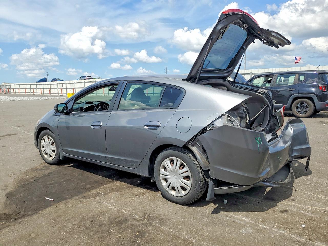 2011 Honda Insight Lx Gray vin: JHMZE2H53BS009656
