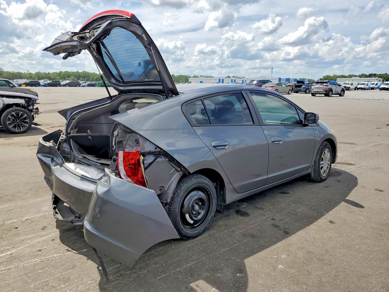2011 Honda Insight Lx Gray vin: JHMZE2H53BS009656