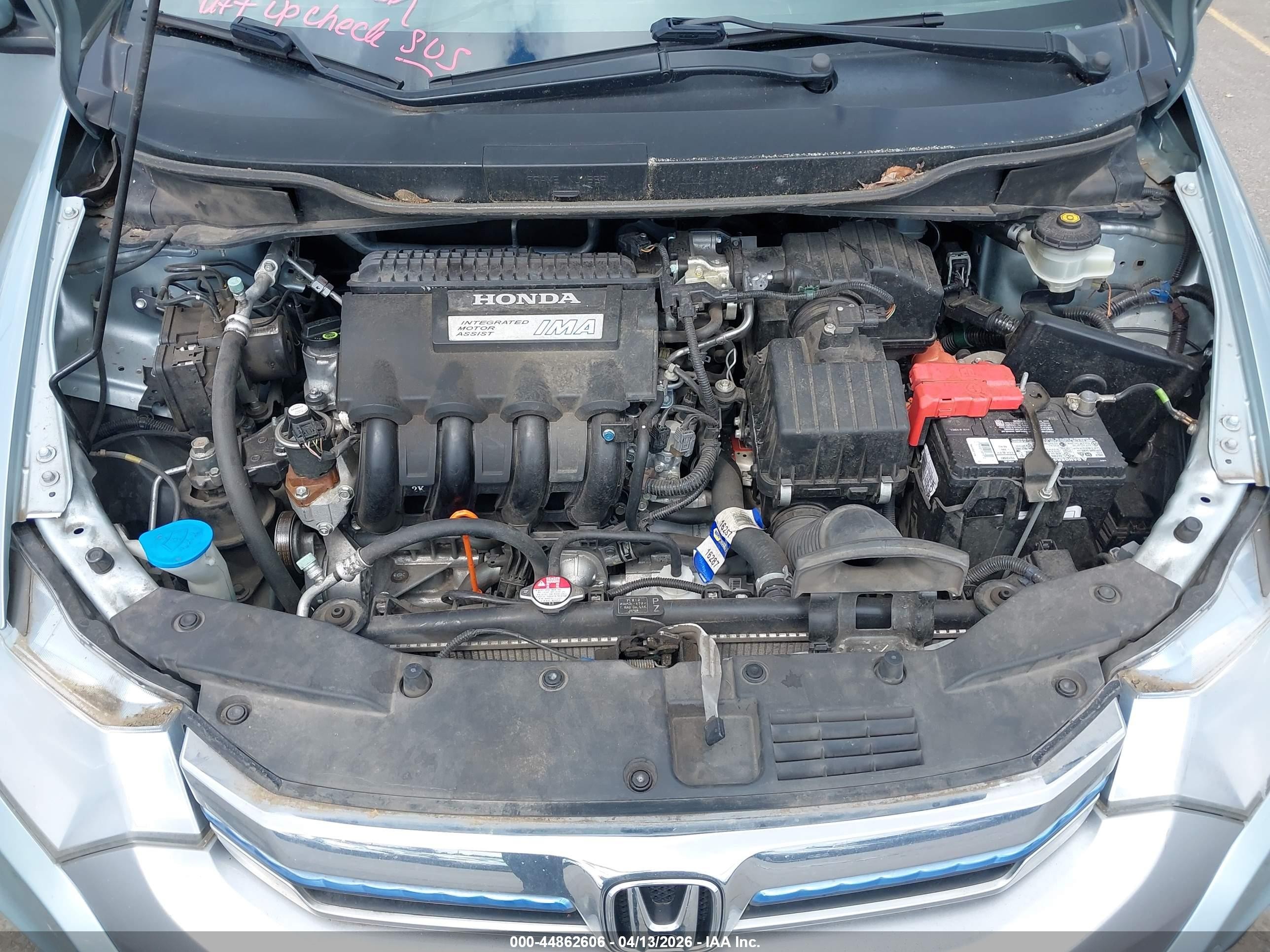 2013 Honda Insight Lx Light Blue vin: JHMZE2H54DS003173