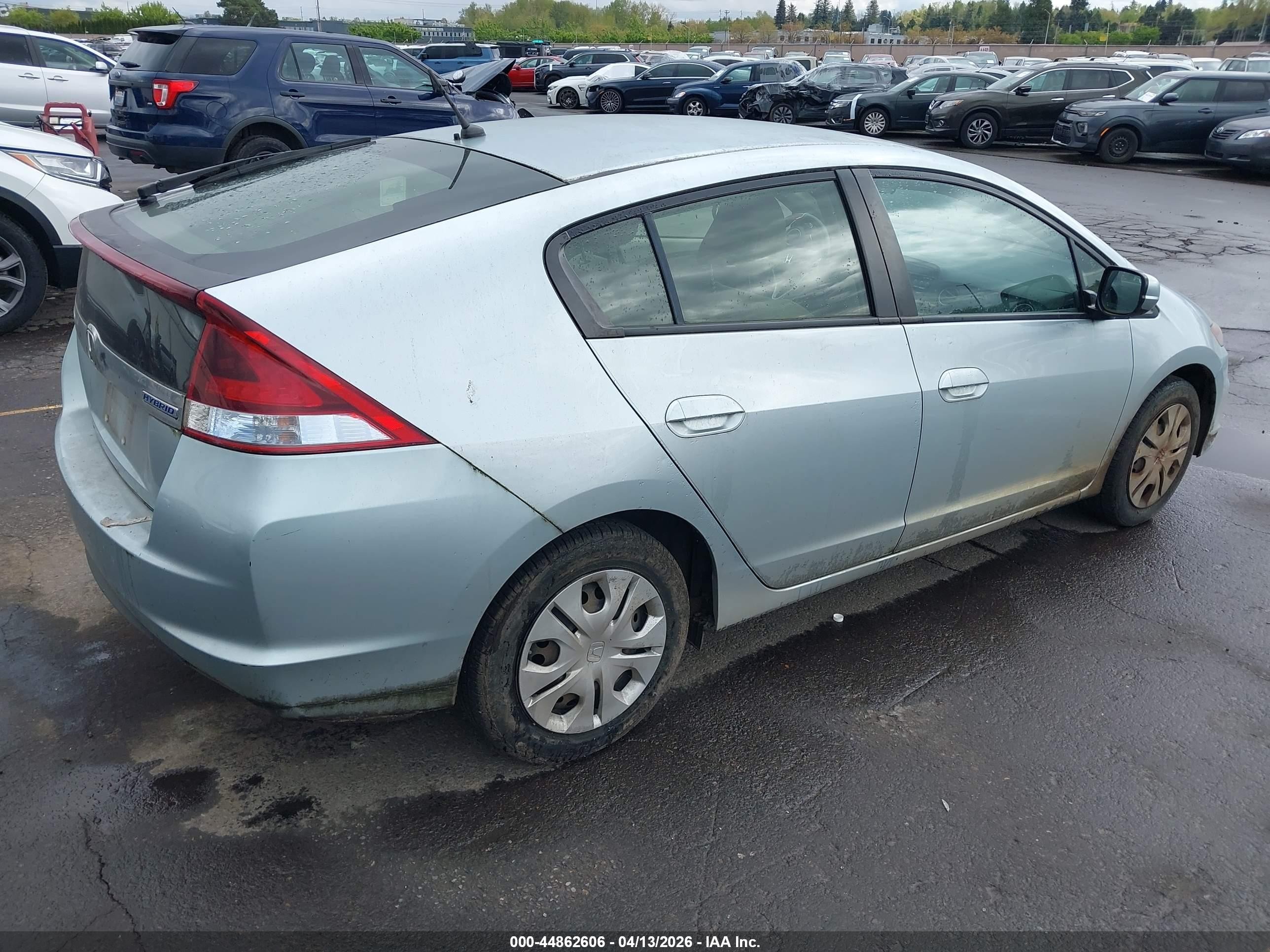 2013 Honda Insight Lx Light Blue vin: JHMZE2H54DS003173