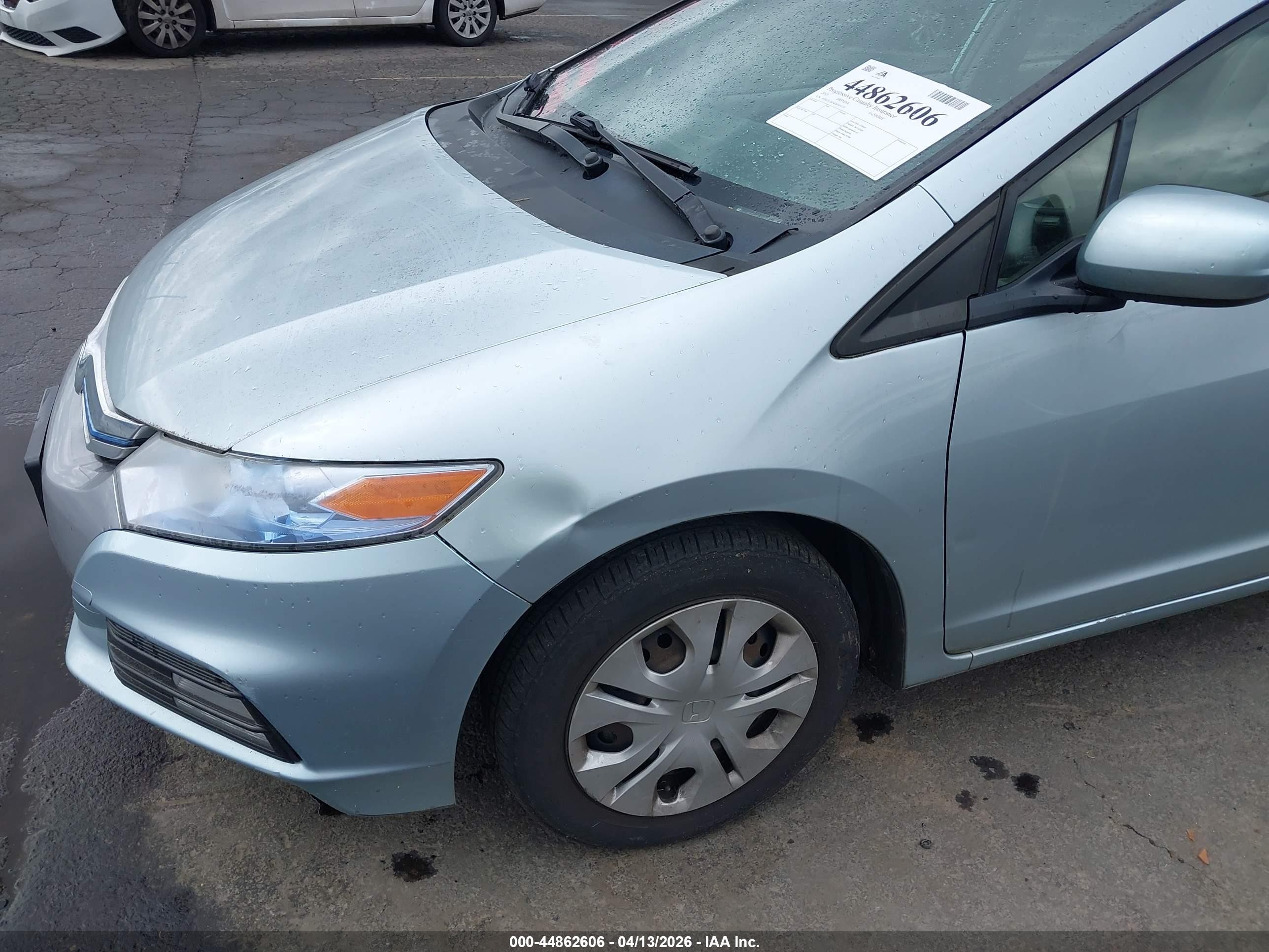 2013 Honda Insight Lx Light Blue vin: JHMZE2H54DS003173