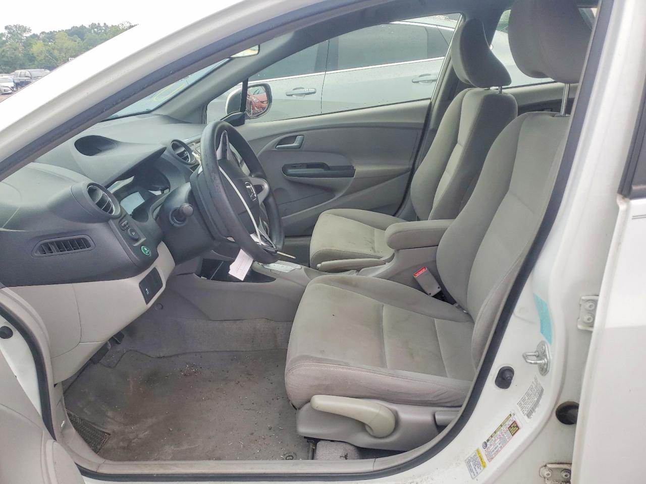 2013 Honda Insight Lx White vin: JHMZE2H54DS005926