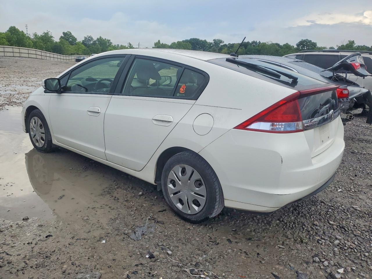 2013 Honda Insight Lx White vin: JHMZE2H54DS005926