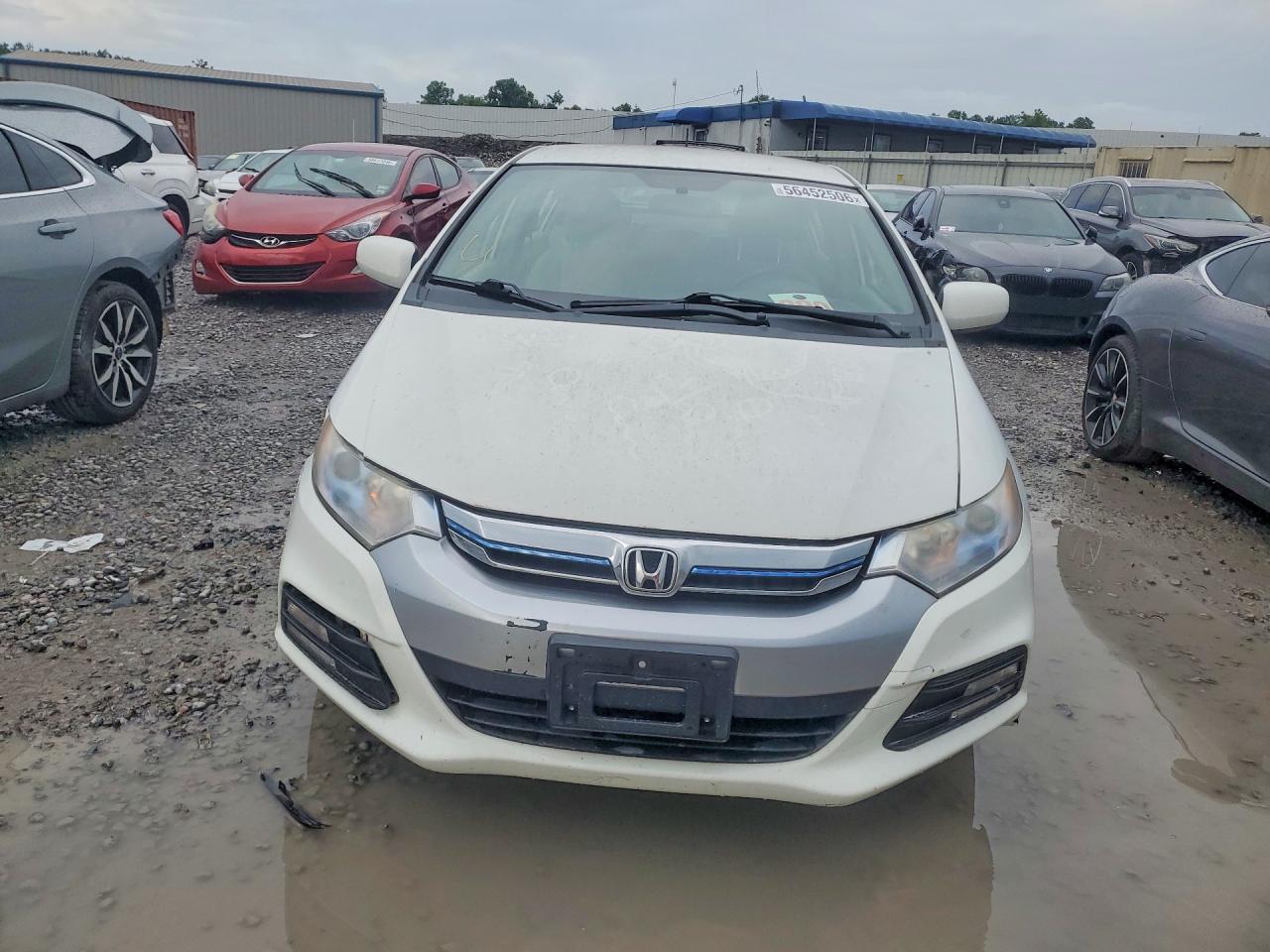 2013 Honda Insight Lx White vin: JHMZE2H54DS005926