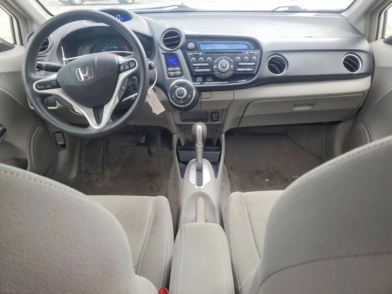 2013 Honda Insight Lx White vin: JHMZE2H54DS005926