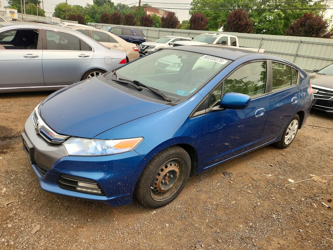 2014 Honda Insight Lx Blue vin: JHMZE2H54ES003093