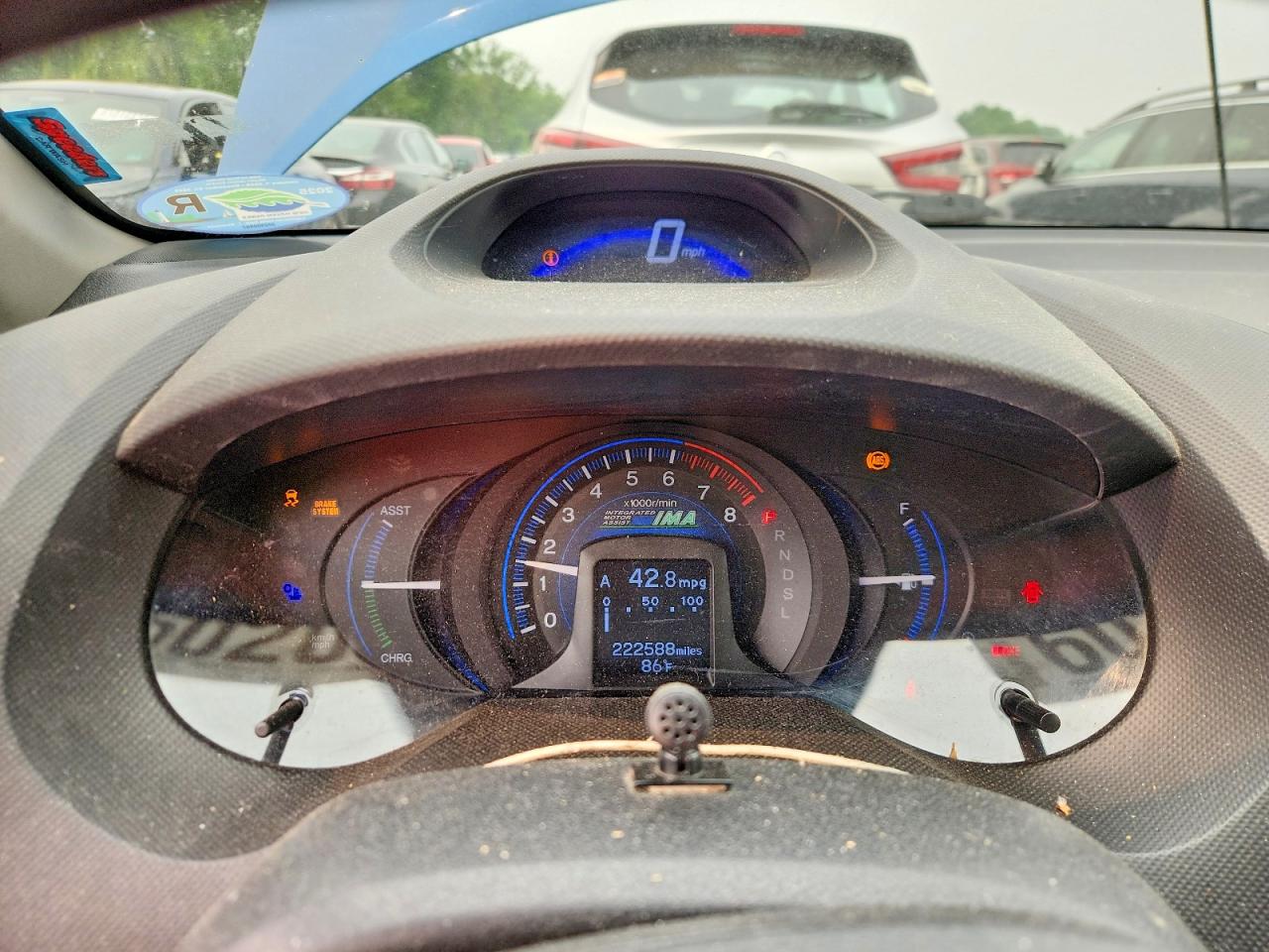 2014 Honda Insight Lx Blue vin: JHMZE2H54ES003093
