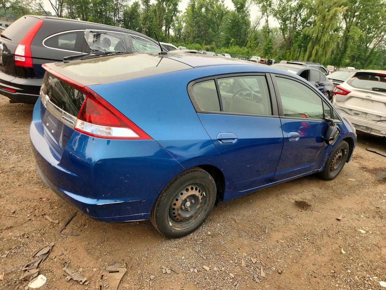 2014 Honda Insight Lx Blue vin: JHMZE2H54ES003093