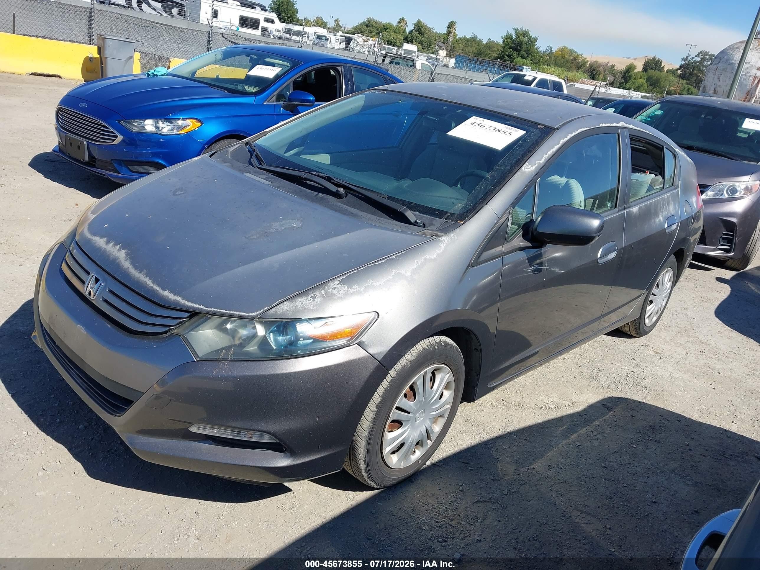 2010 Honda Insight Lx Gray vin: JHMZE2H55AS010421