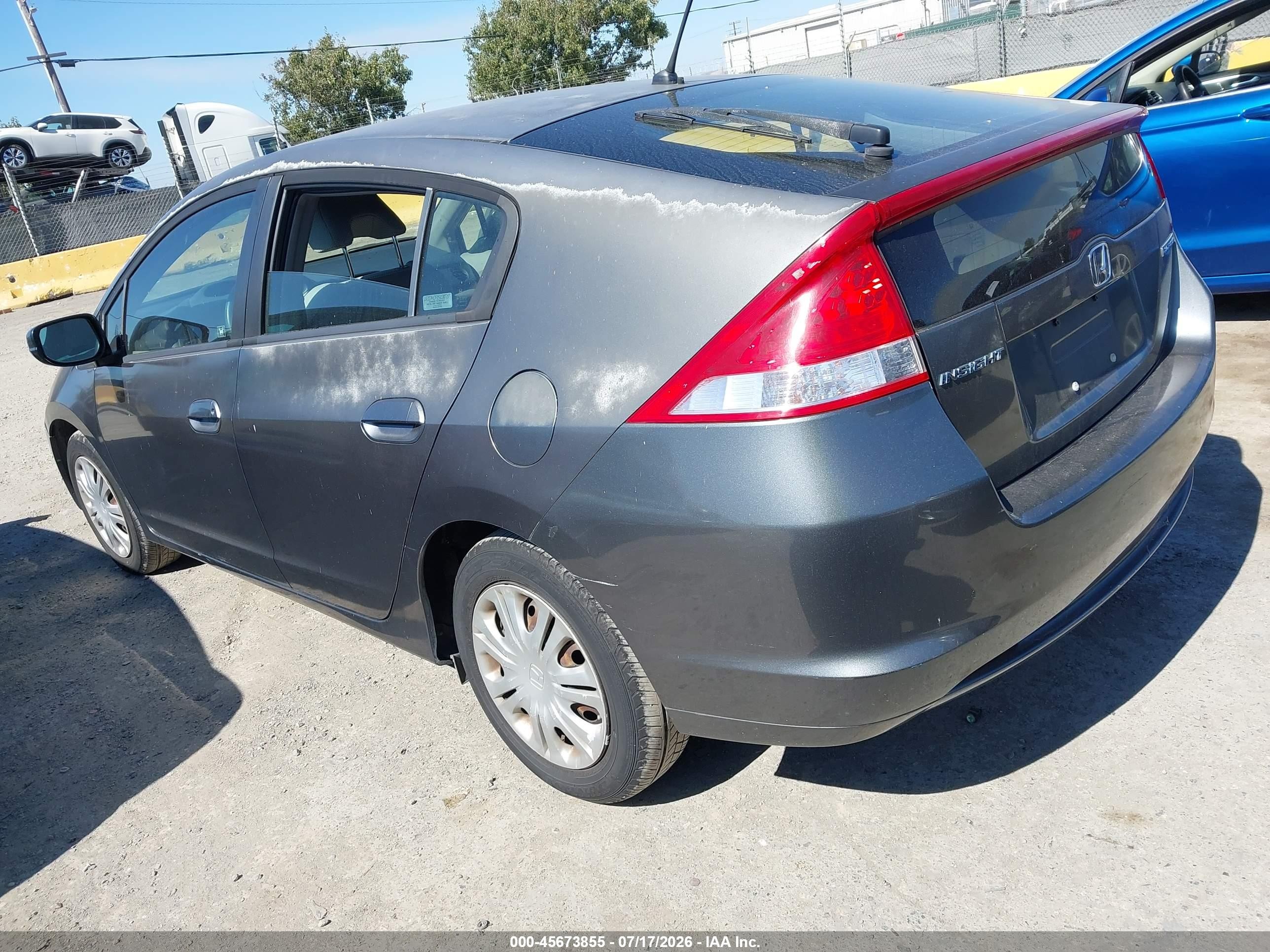 2010 Honda Insight Lx Gray vin: JHMZE2H55AS010421