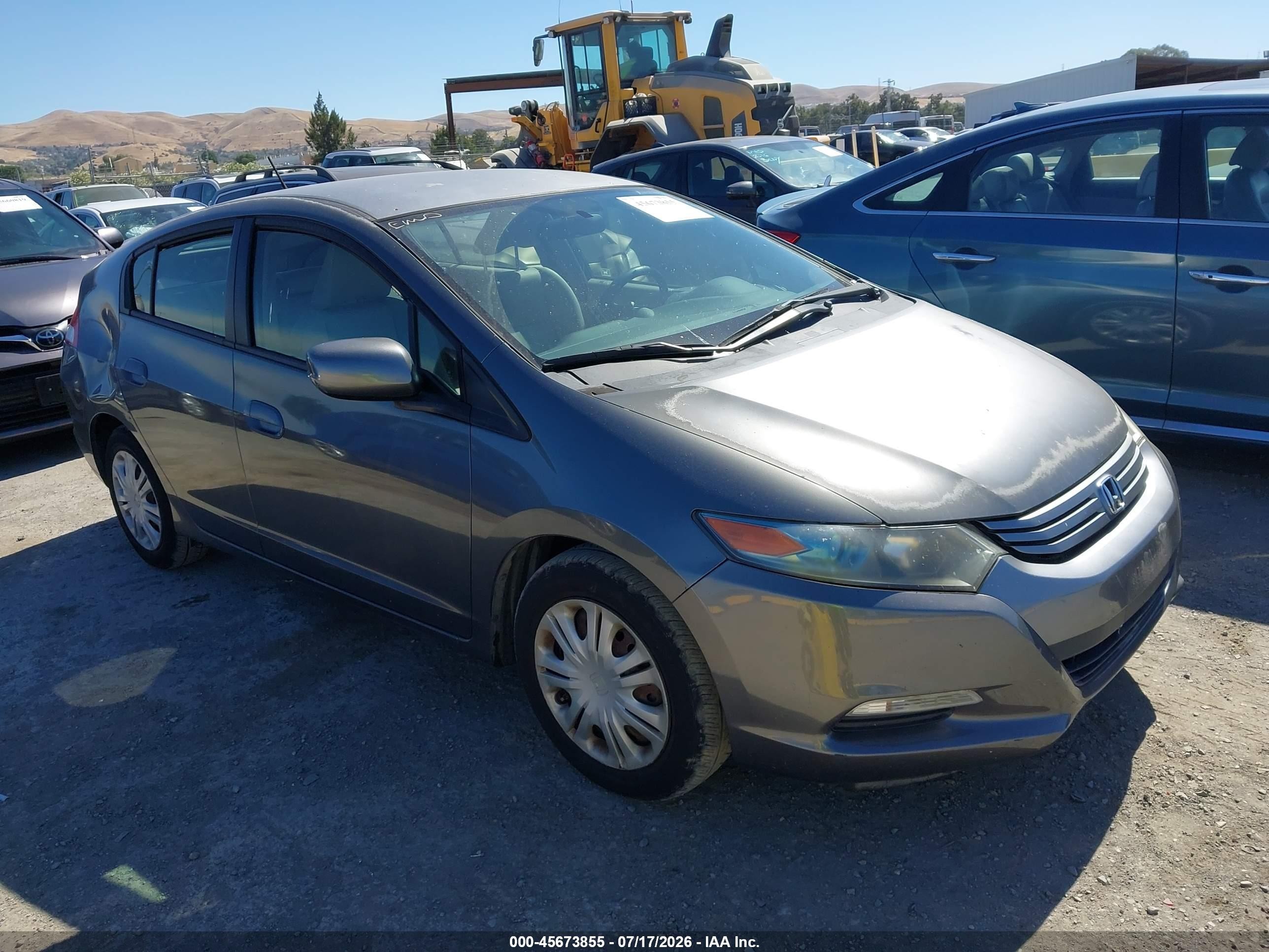 2010 Honda Insight Lx Gray vin: JHMZE2H55AS010421