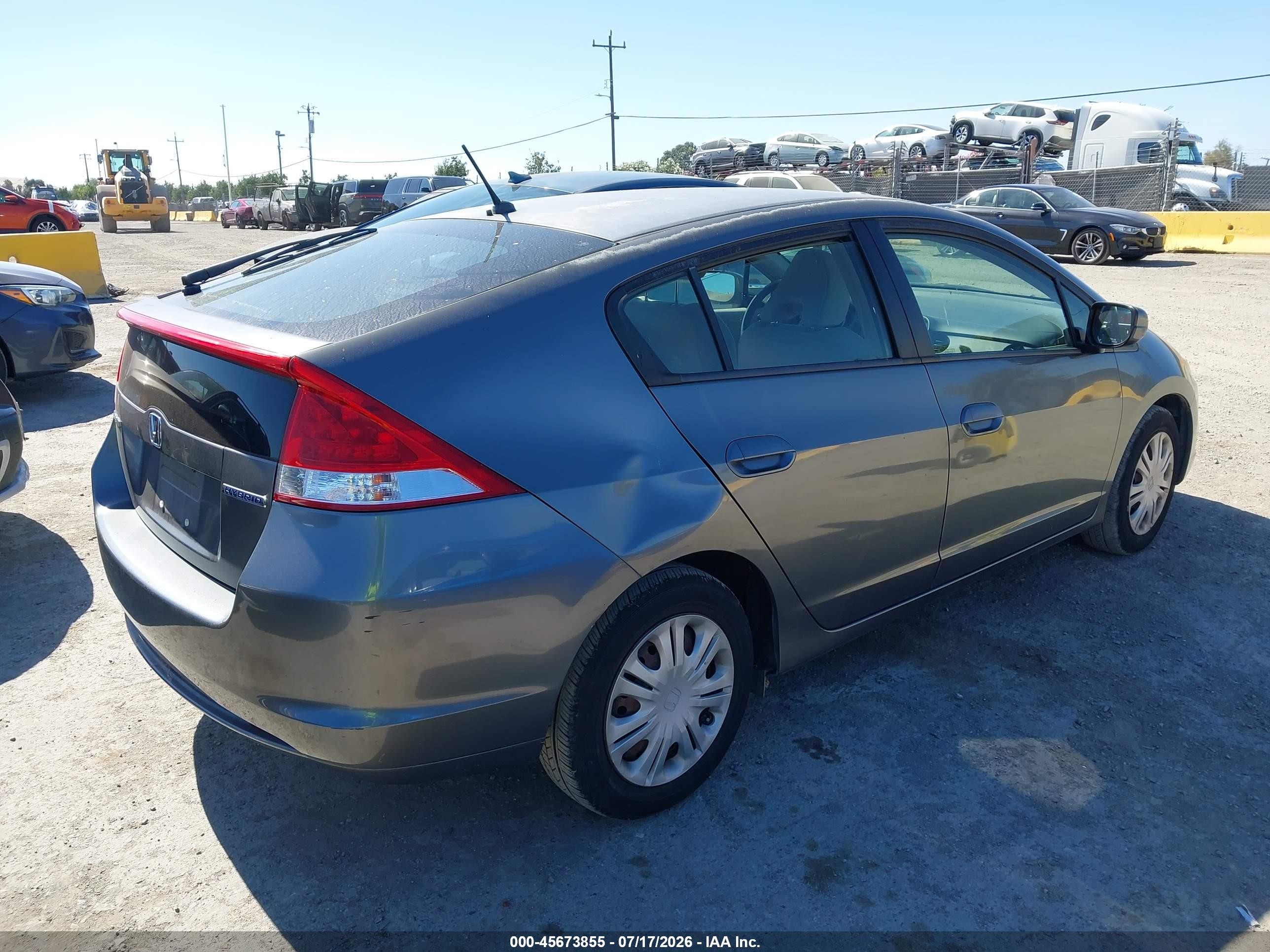 2010 Honda Insight Lx Gray vin: JHMZE2H55AS010421