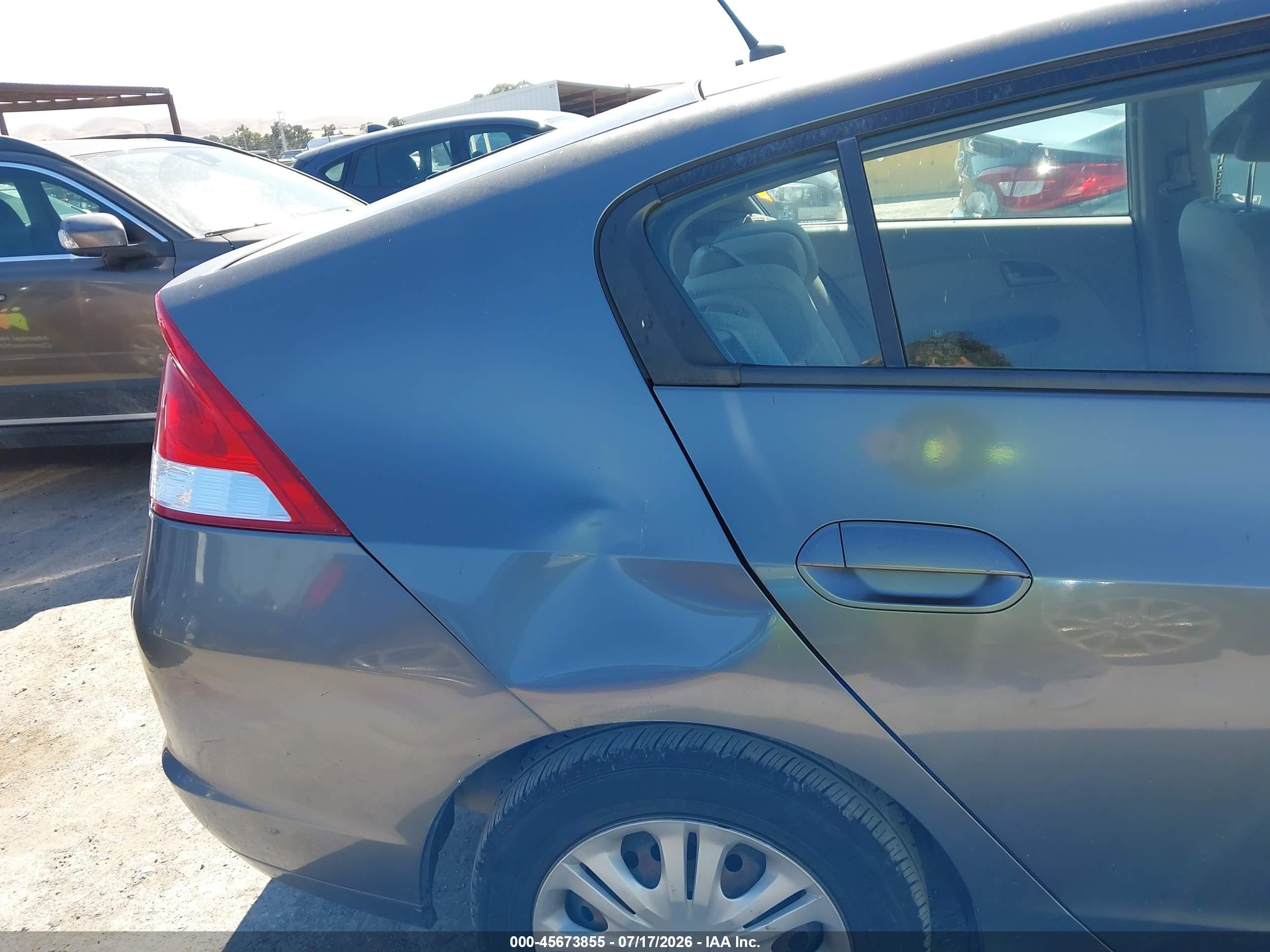 2010 Honda Insight Lx Gray vin: JHMZE2H55AS010421