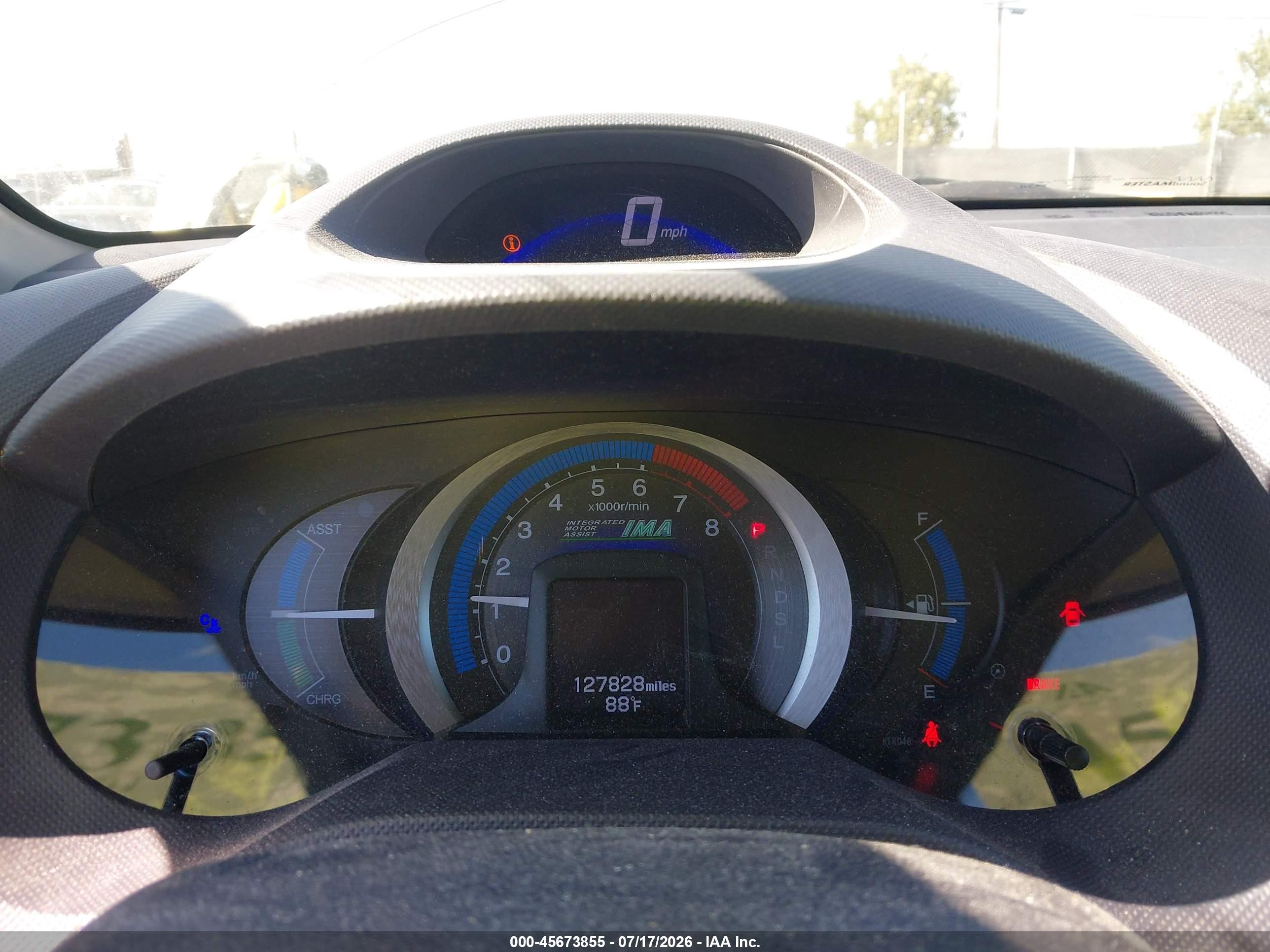 2010 Honda Insight Lx Gray vin: JHMZE2H55AS010421