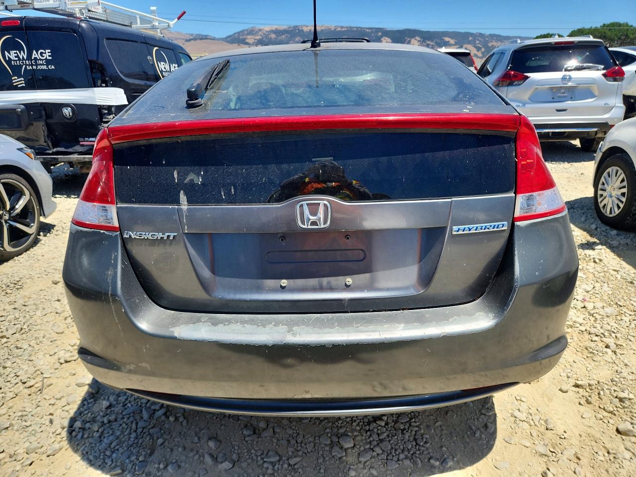 2010 Honda Insight Lx Gray vin: JHMZE2H55AS011908