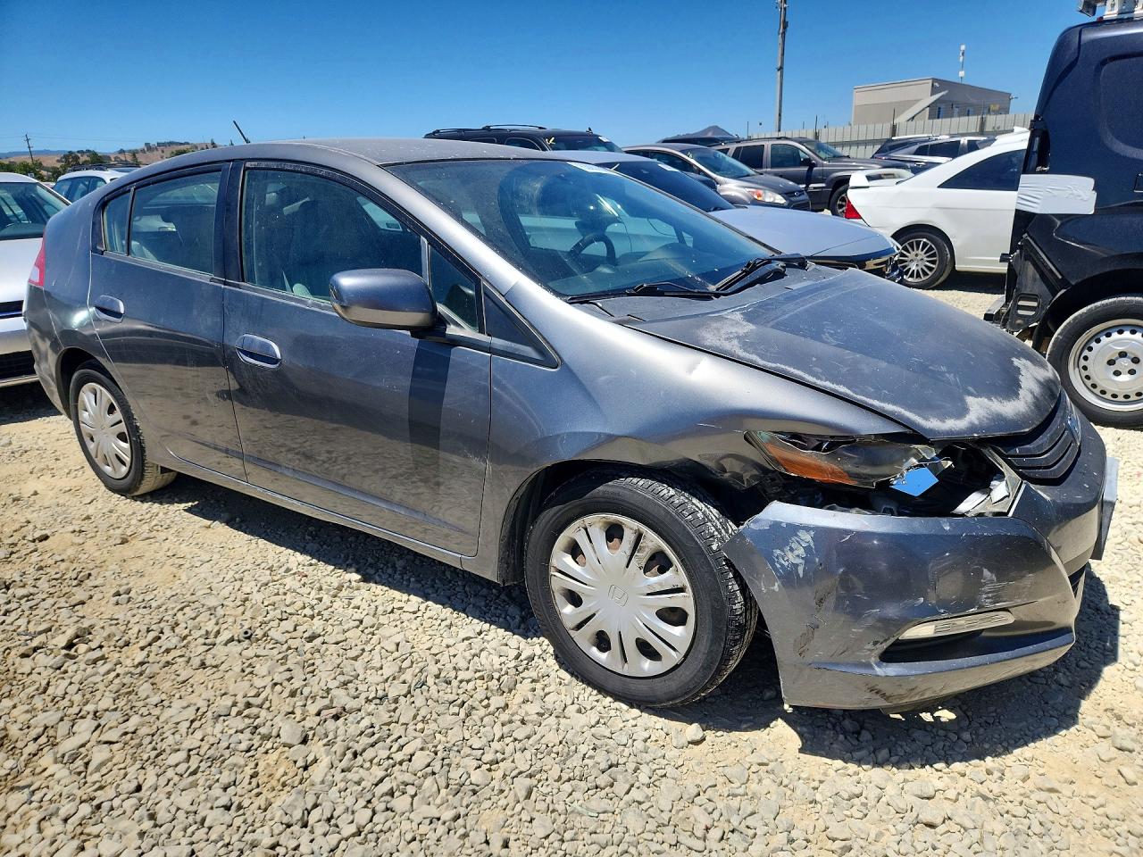 2010 Honda Insight Lx Gray vin: JHMZE2H55AS011908