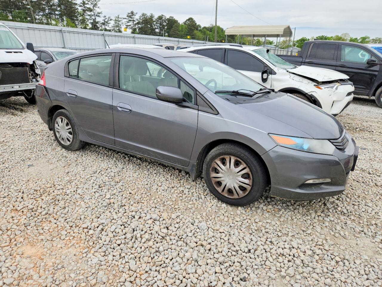 2010 Honda Insight Lx Gray vin: JHMZE2H55AS024304