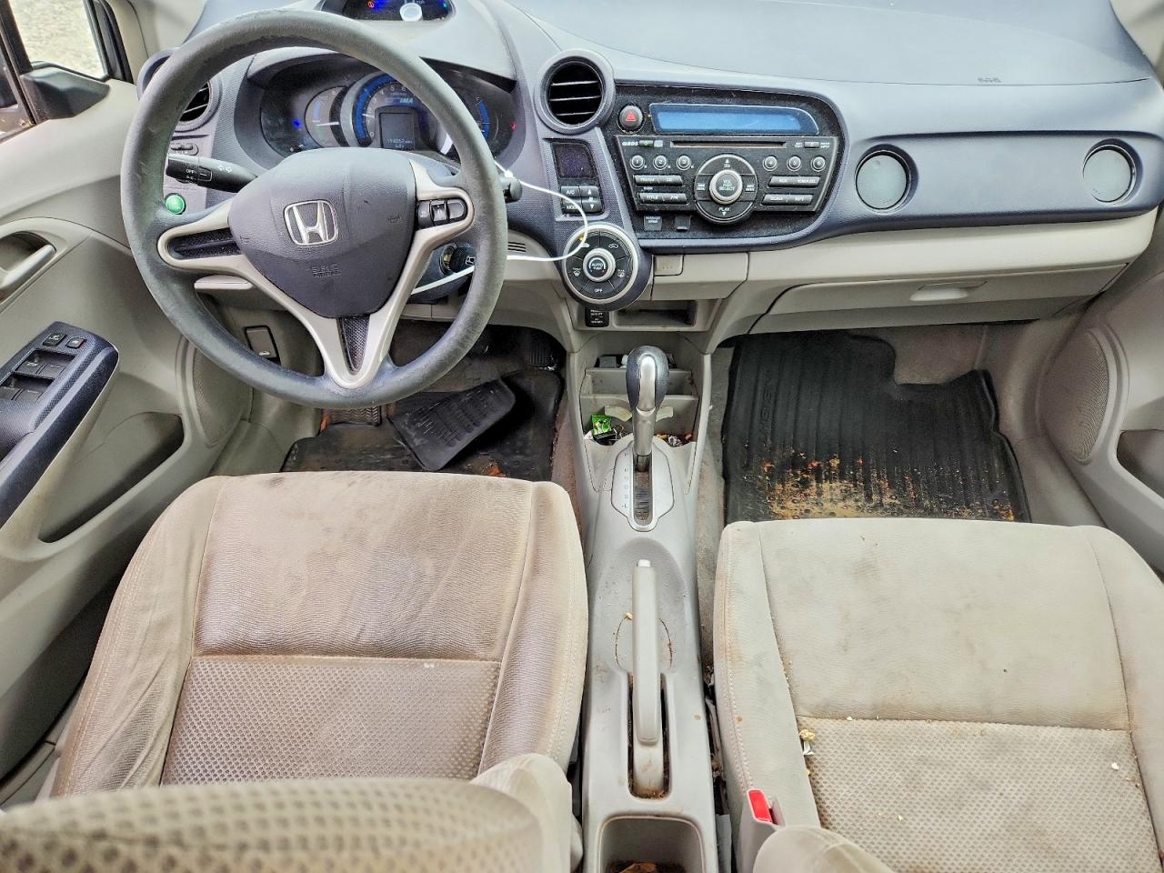 2010 Honda Insight Lx Gray vin: JHMZE2H55AS024304