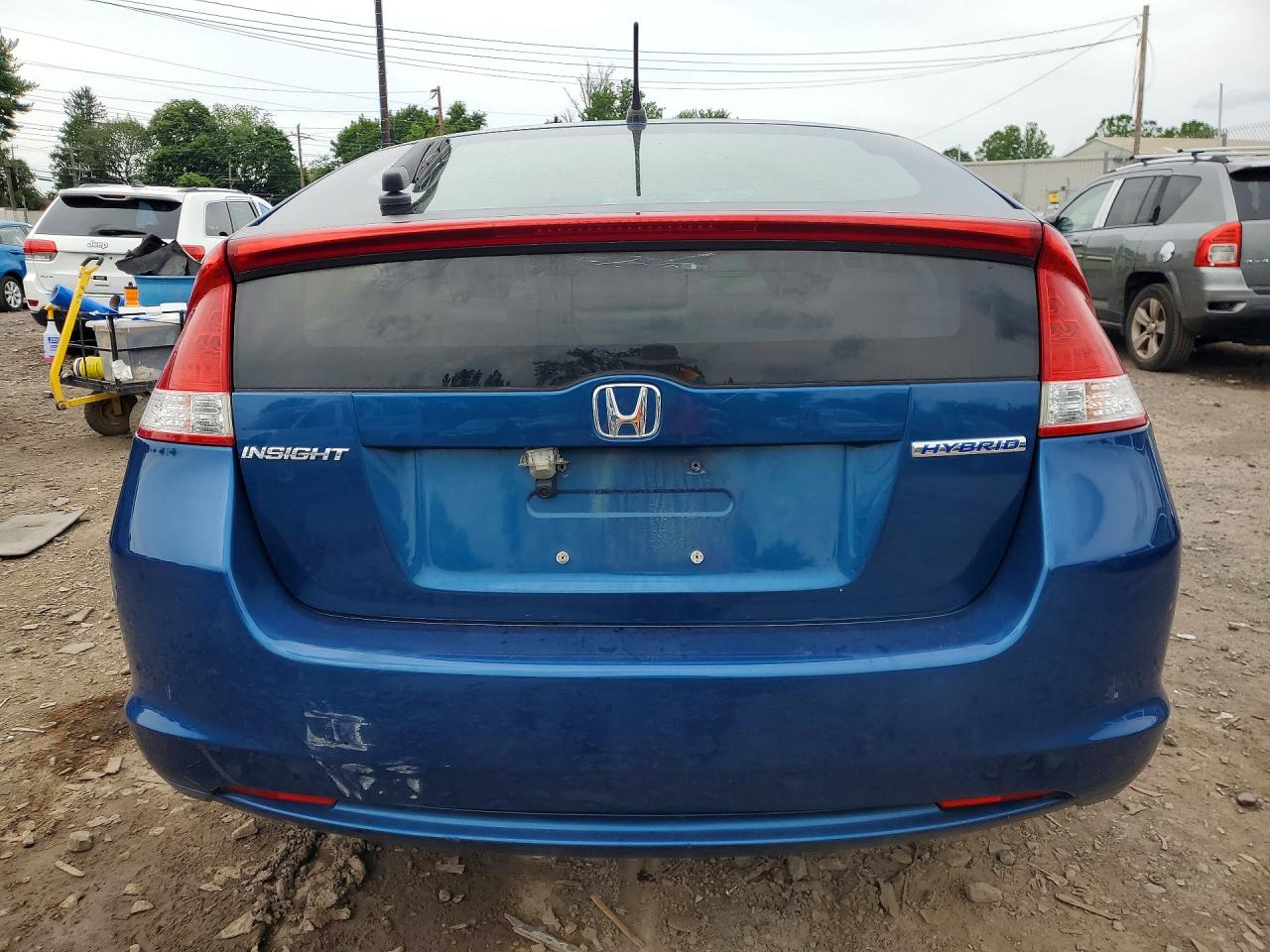 2011 Honda Insight Lx Blue vin: JHMZE2H55BS004717
