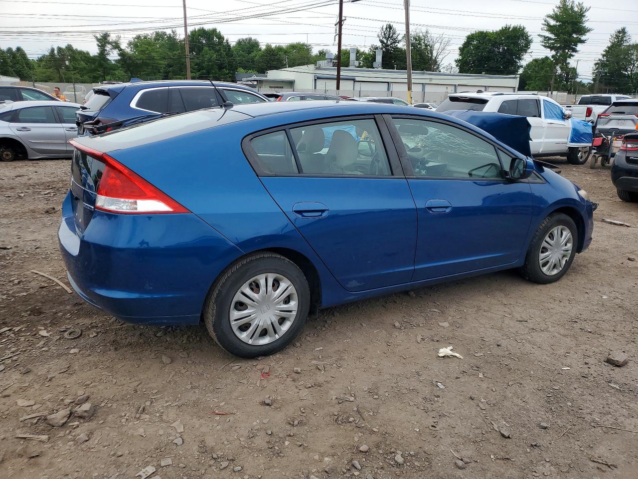 2011 Honda Insight Lx Blue vin: JHMZE2H55BS004717