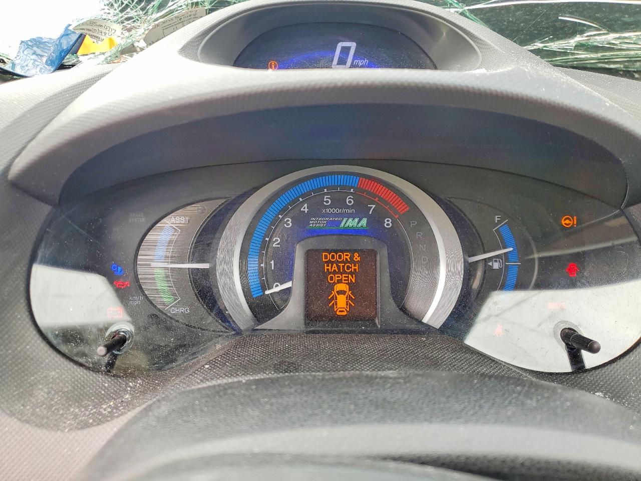2011 Honda Insight Lx Blue vin: JHMZE2H55BS004717