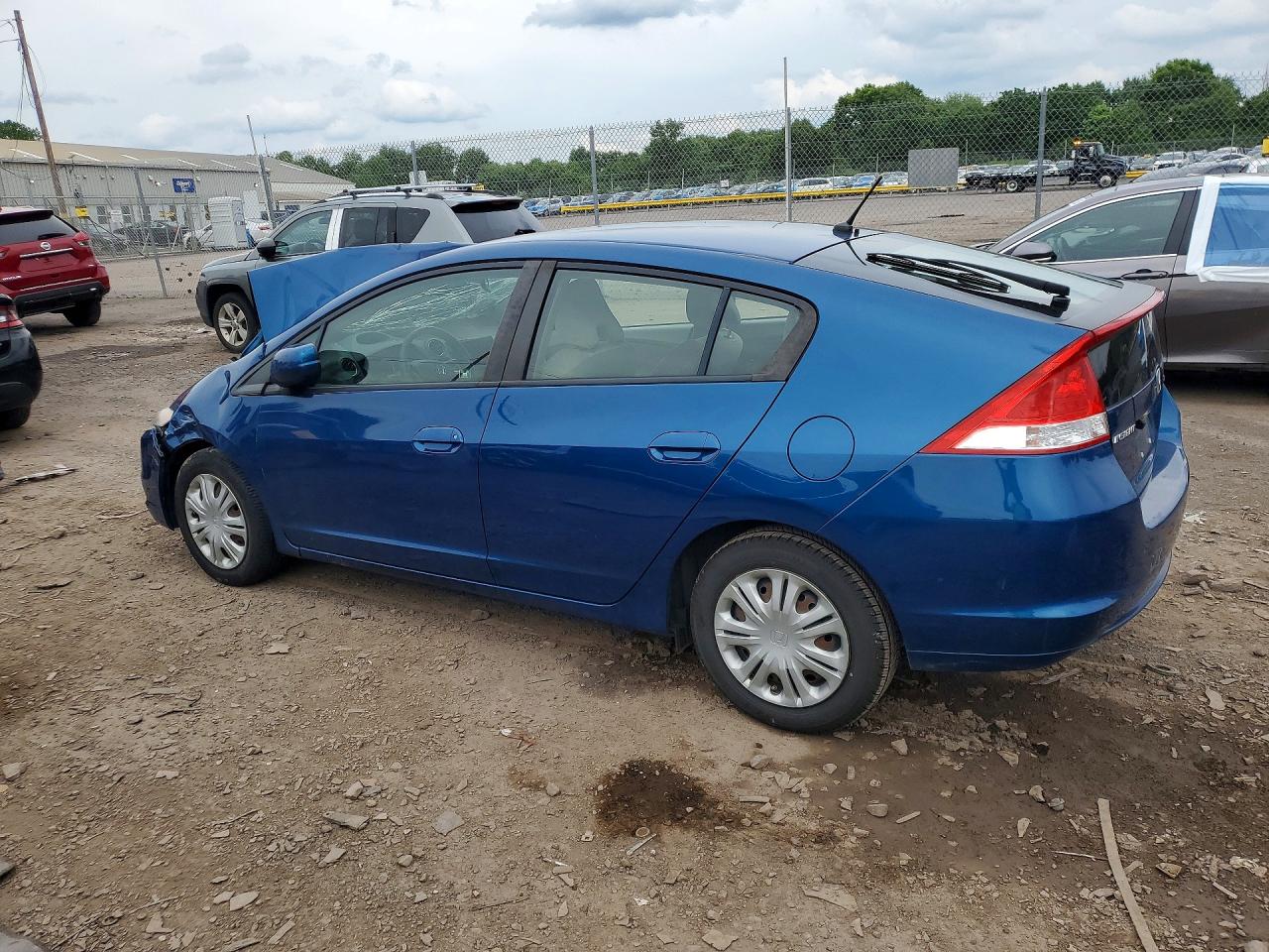 2011 Honda Insight Lx Blue vin: JHMZE2H55BS004717