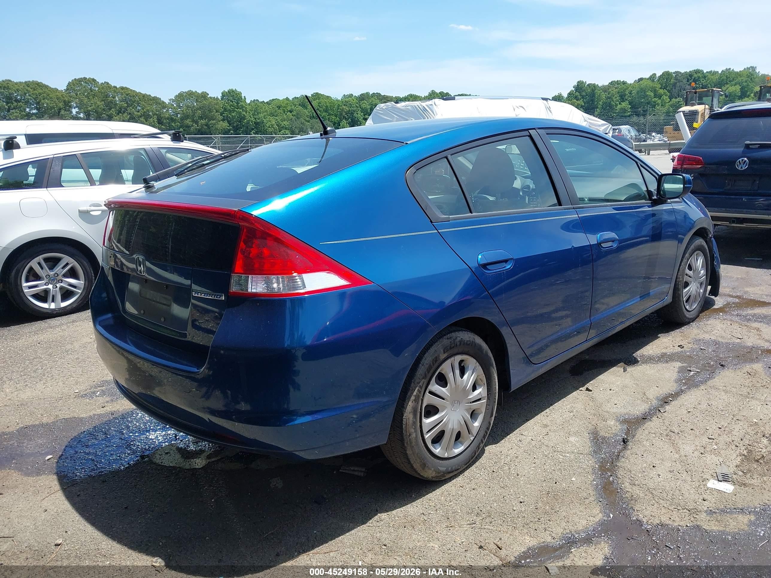 2011 Honda Insight Lx Синий vin: JHMZE2H55BS010226