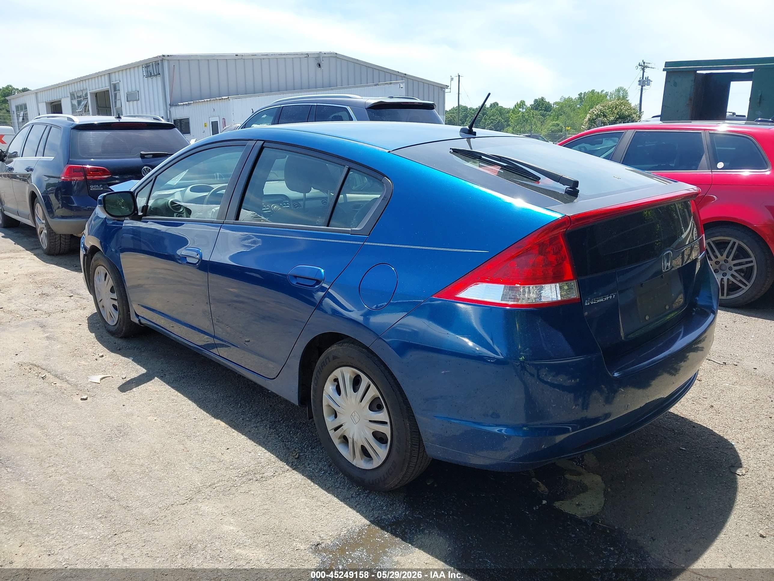 2011 Honda Insight Lx Синий vin: JHMZE2H55BS010226