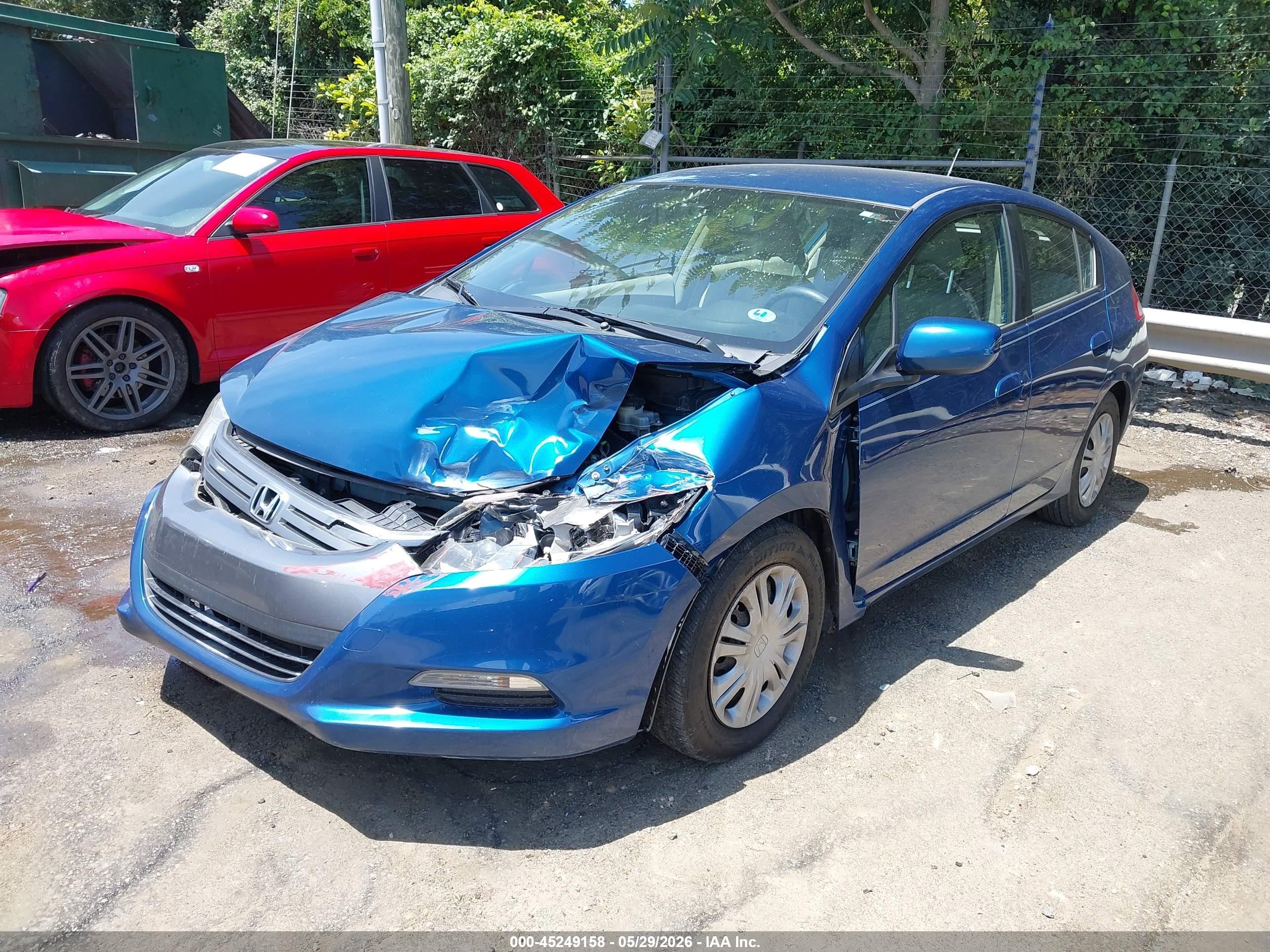 2011 Honda Insight Lx Синий vin: JHMZE2H55BS010226