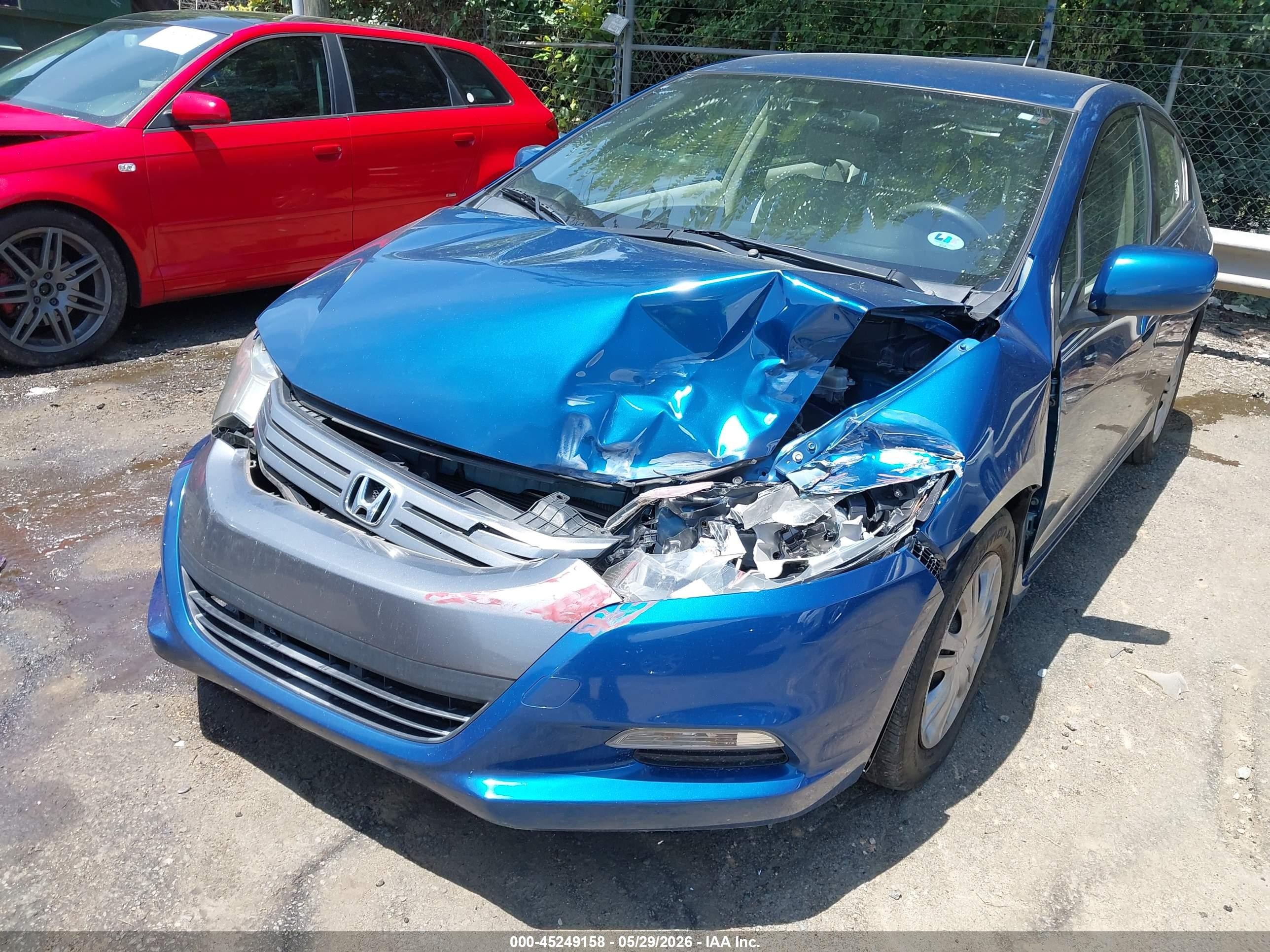 2011 Honda Insight Lx Синий vin: JHMZE2H55BS010226