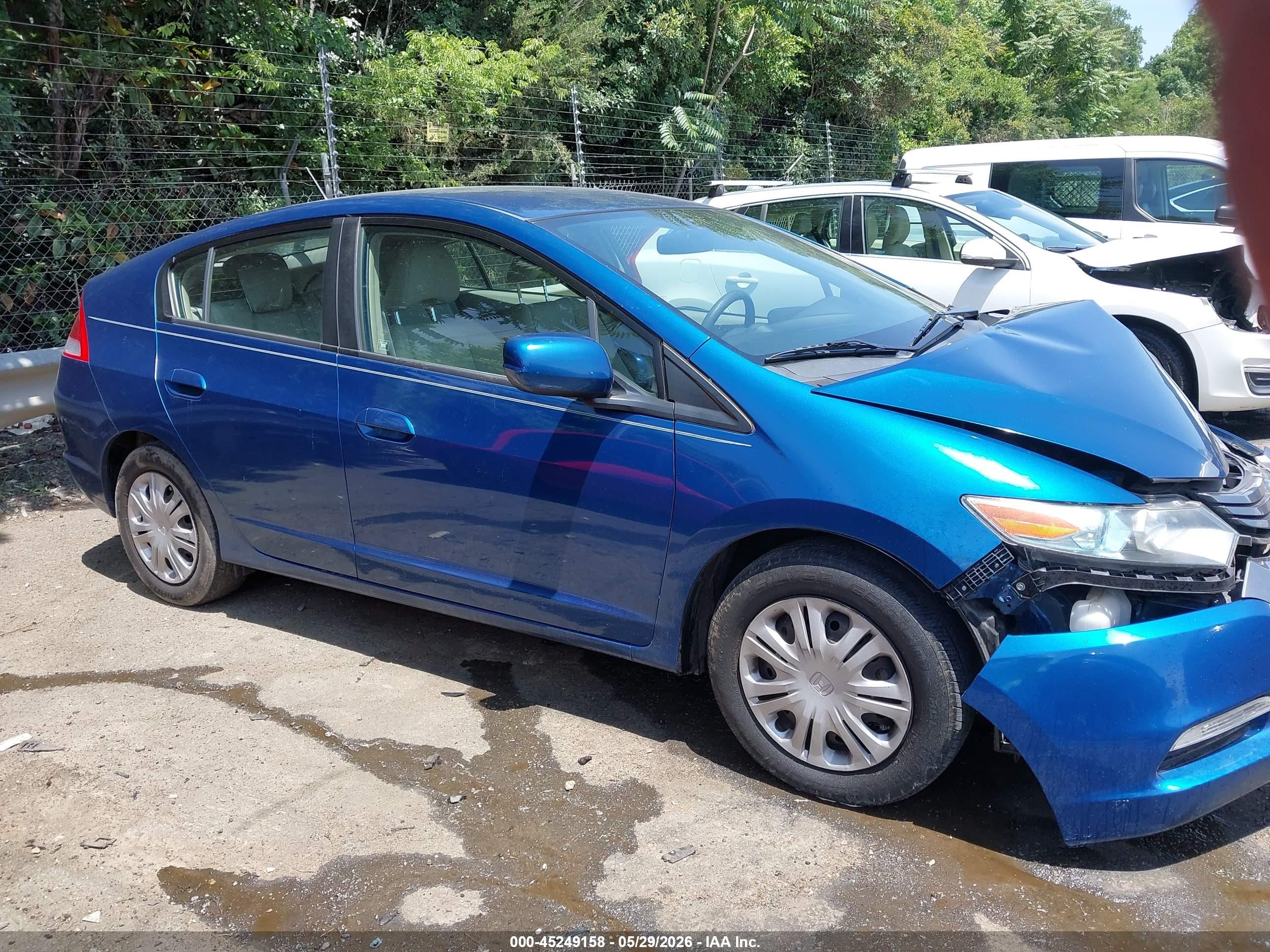 2011 Honda Insight Lx Синий vin: JHMZE2H55BS010226
