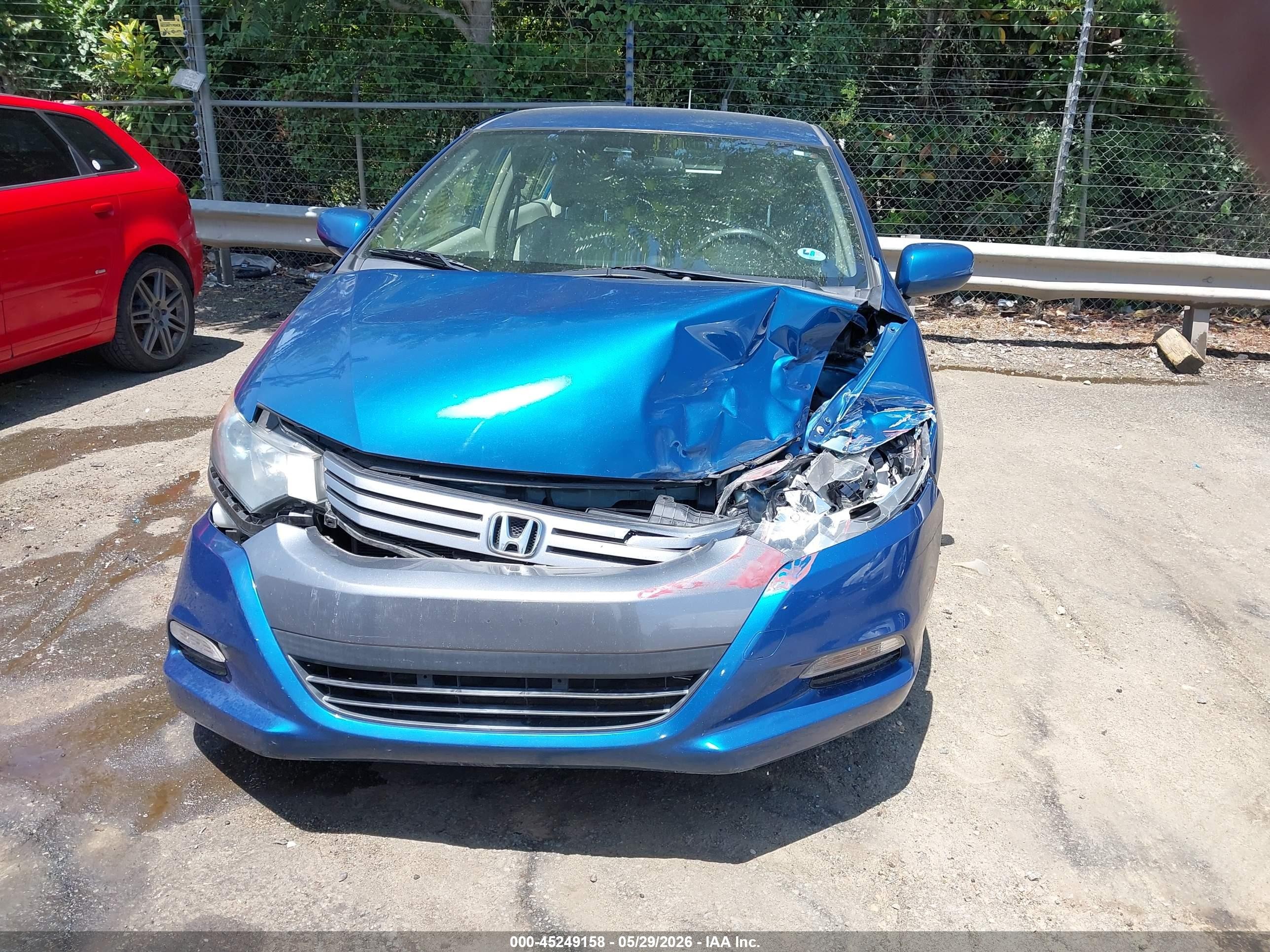 2011 Honda Insight Lx Синий vin: JHMZE2H55BS010226
