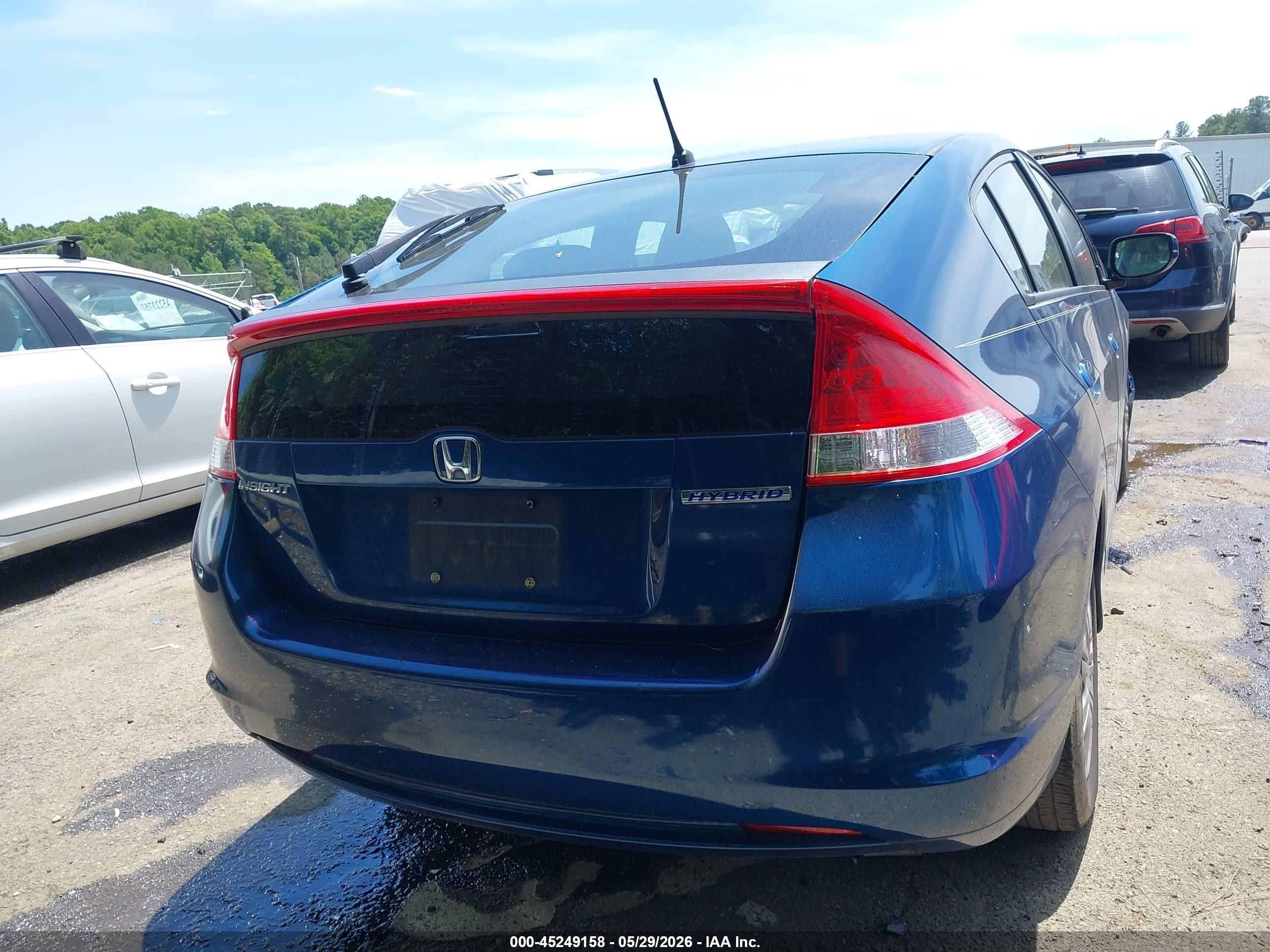 2011 Honda Insight Lx Синий vin: JHMZE2H55BS010226