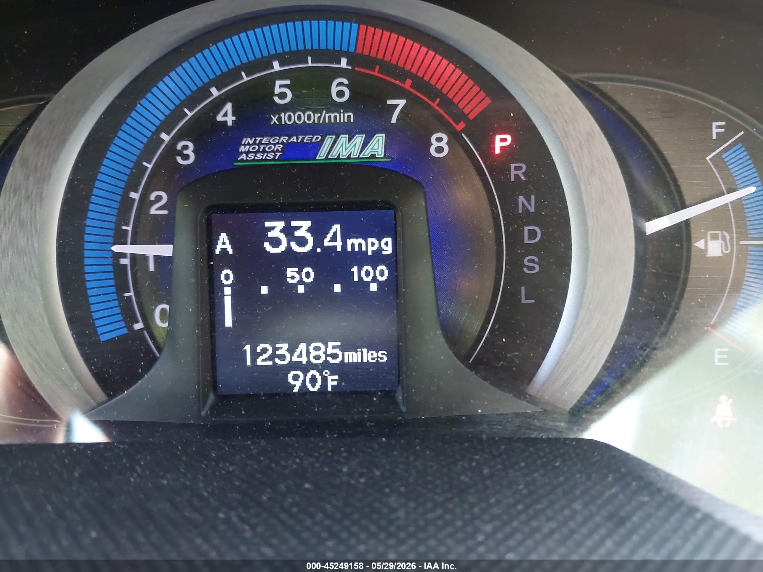 2011 Honda Insight Lx Синий vin: JHMZE2H55BS010226