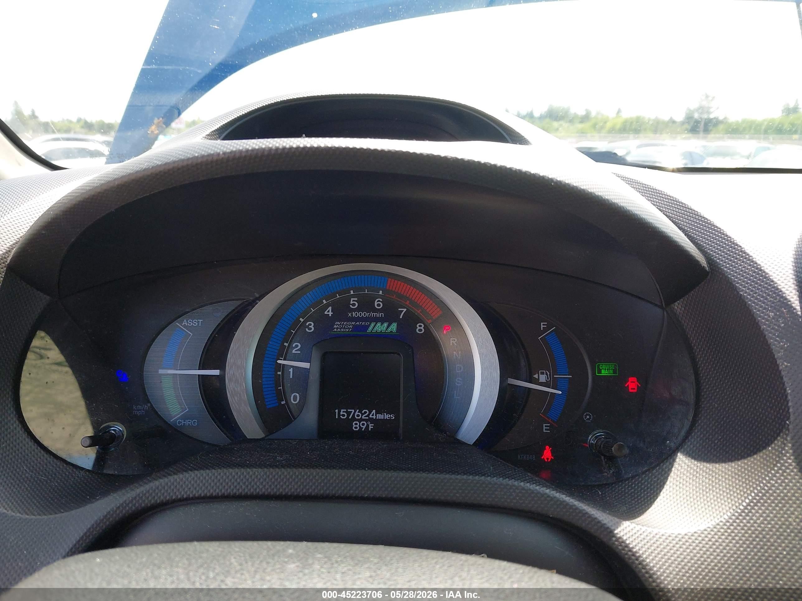 2011 Honda Insight Lx Синий vin: JHMZE2H55BS011439
