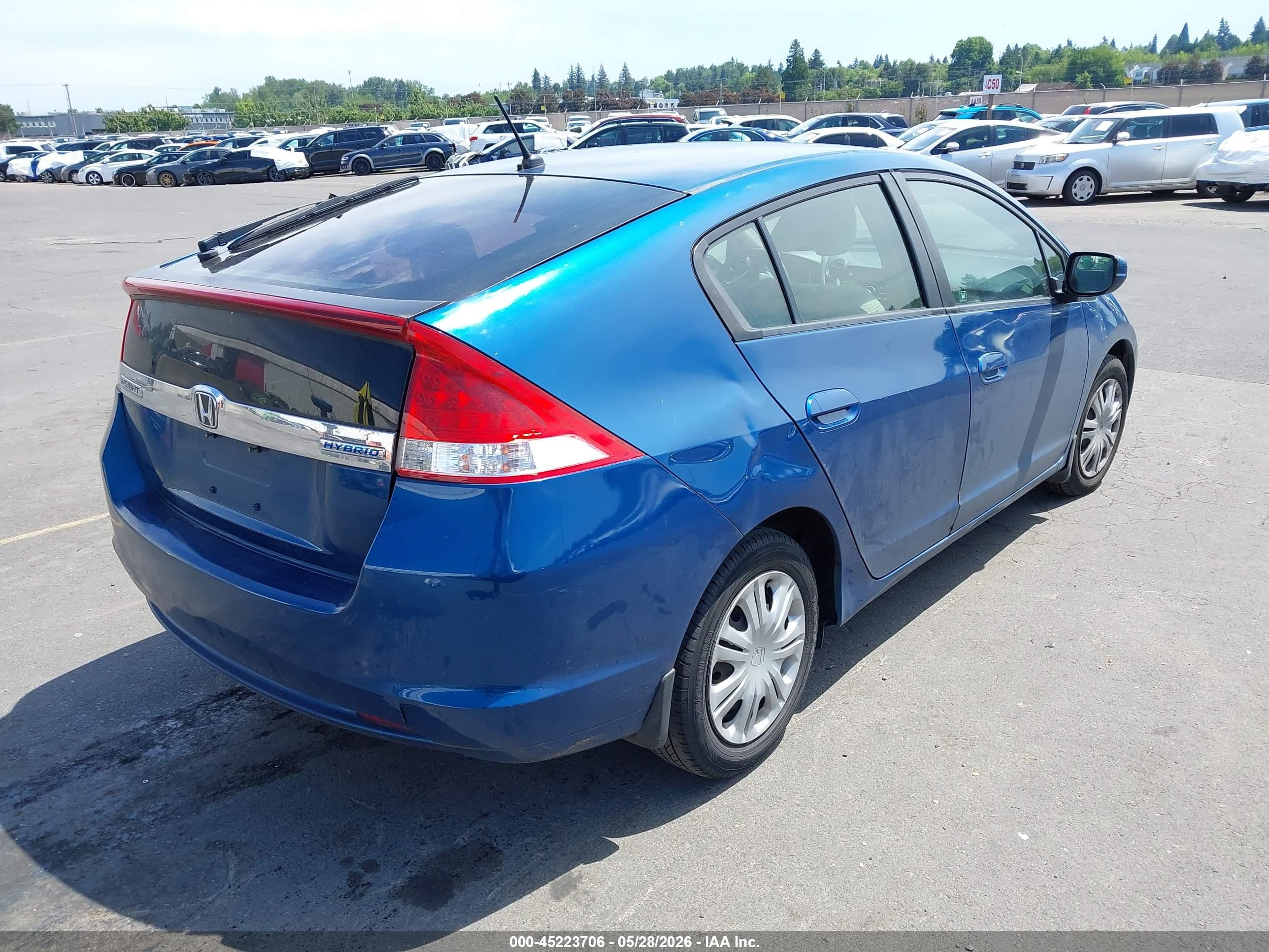 2011 Honda Insight Lx Синий vin: JHMZE2H55BS011439