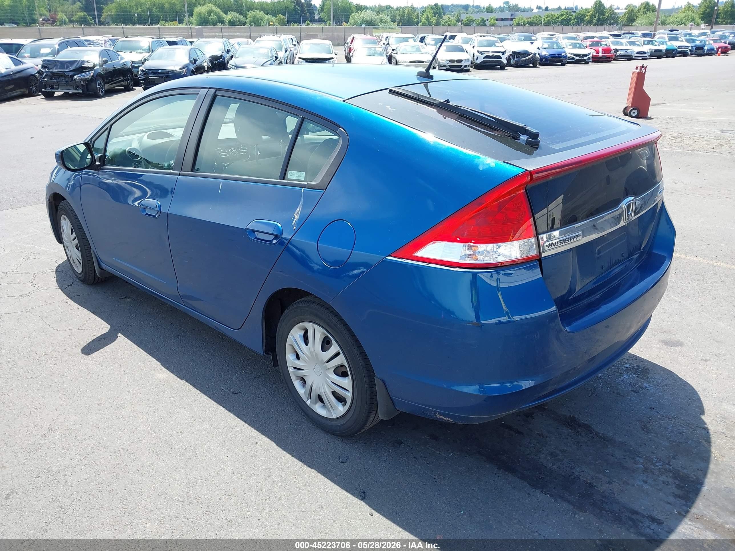 2011 Honda Insight Lx Синий vin: JHMZE2H55BS011439