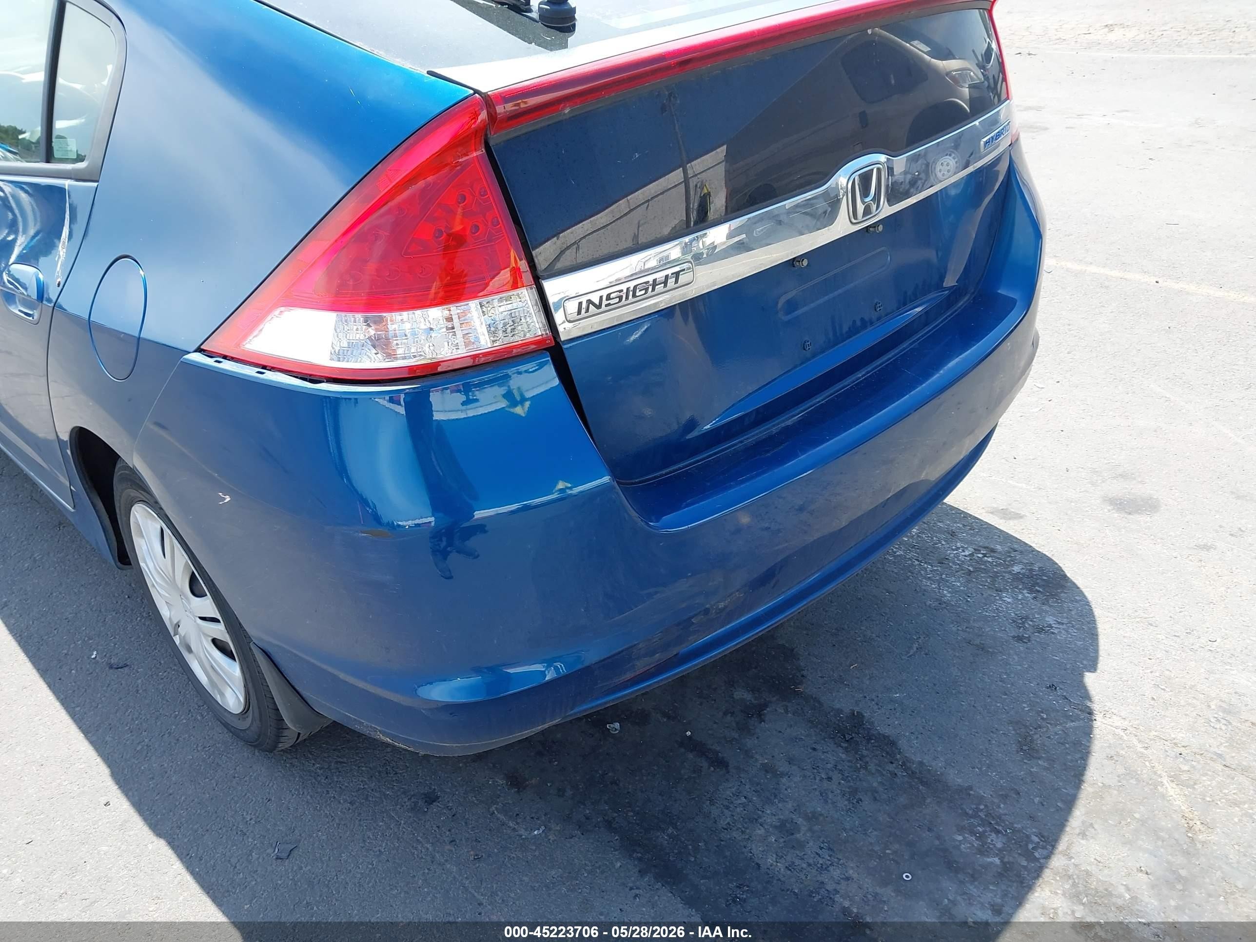 2011 Honda Insight Lx Синий vin: JHMZE2H55BS011439