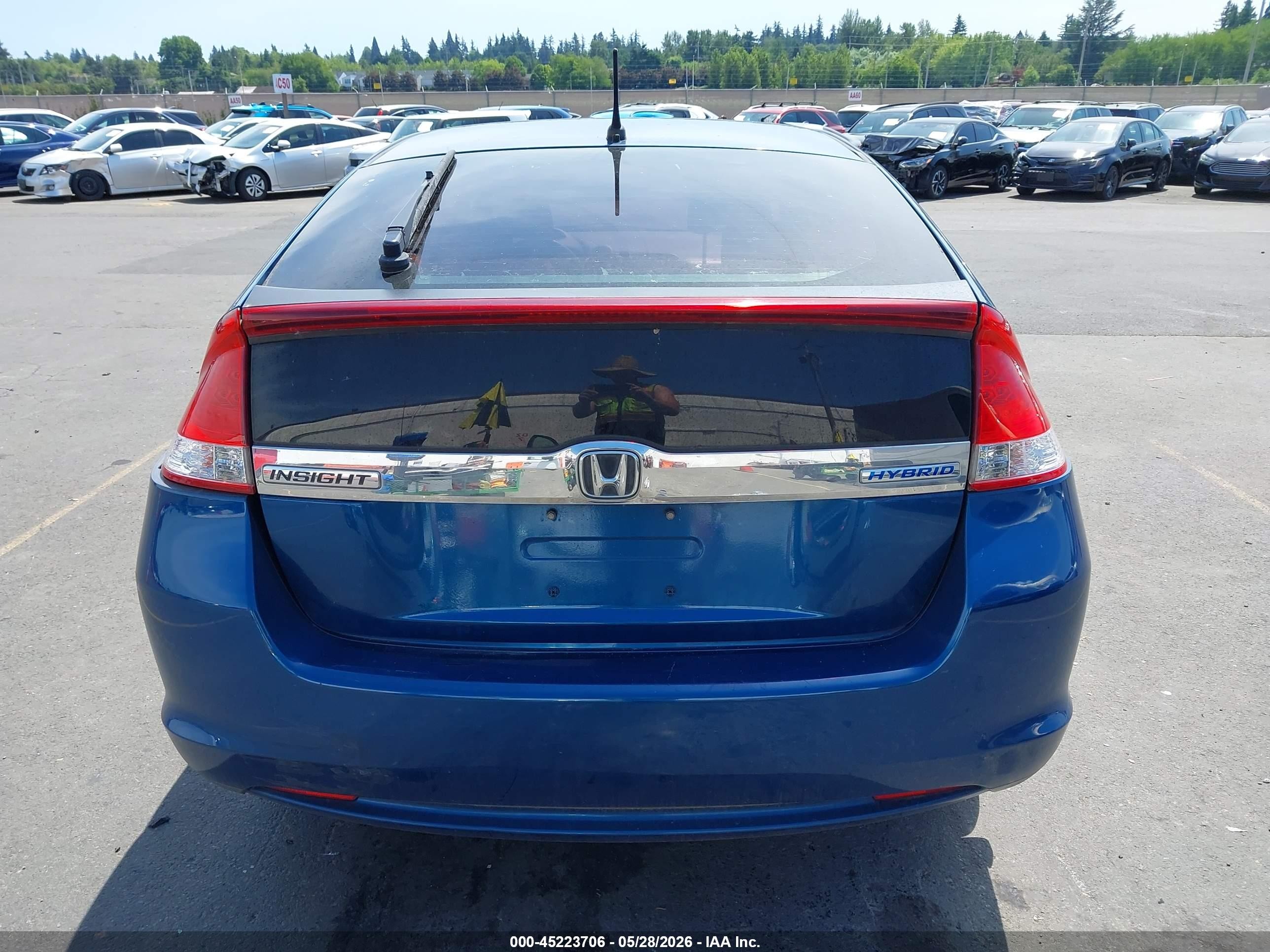 2011 Honda Insight Lx Синий vin: JHMZE2H55BS011439