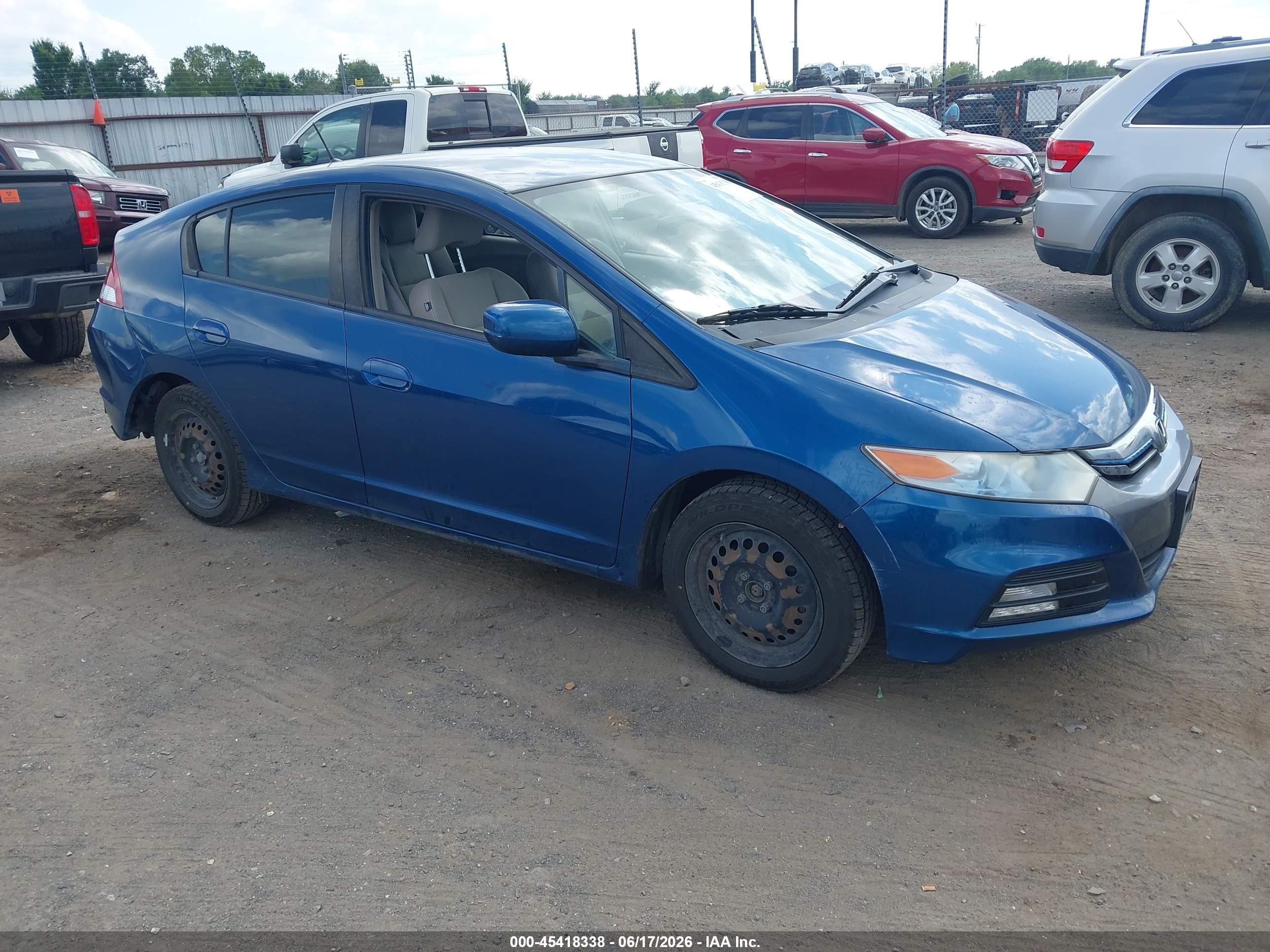 2012 Honda Insight Lx Blue vin: JHMZE2H55CS001429