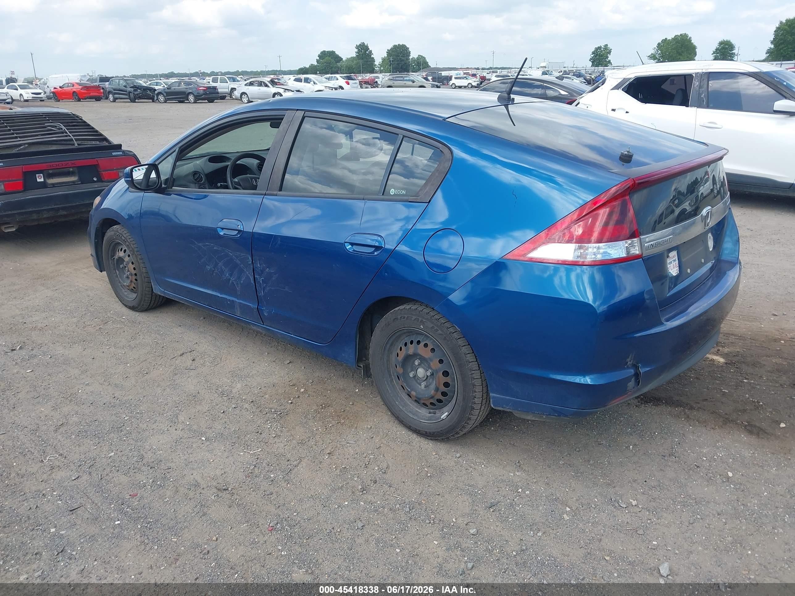 2012 Honda Insight Lx Blue vin: JHMZE2H55CS001429